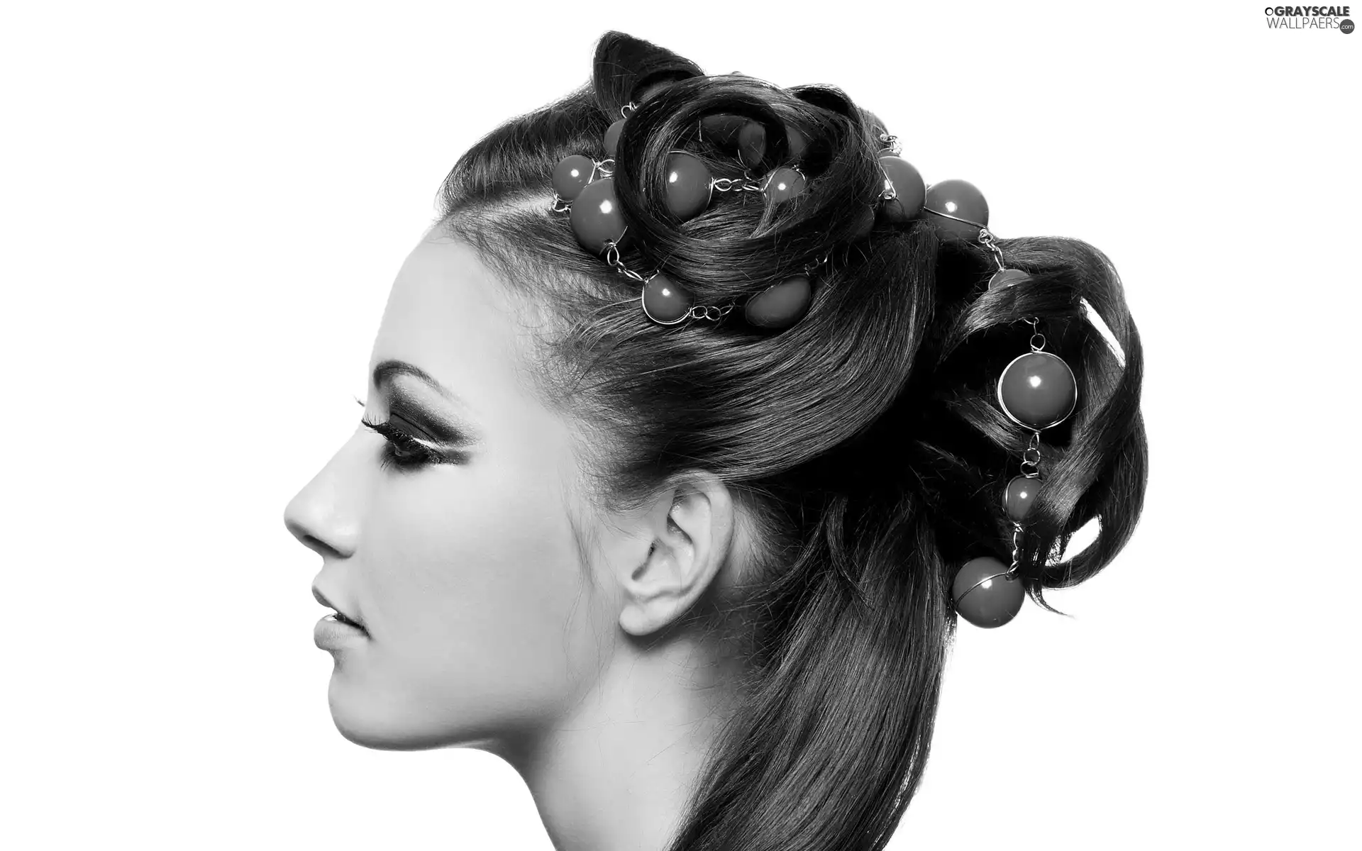 chaplet, girl, make-up