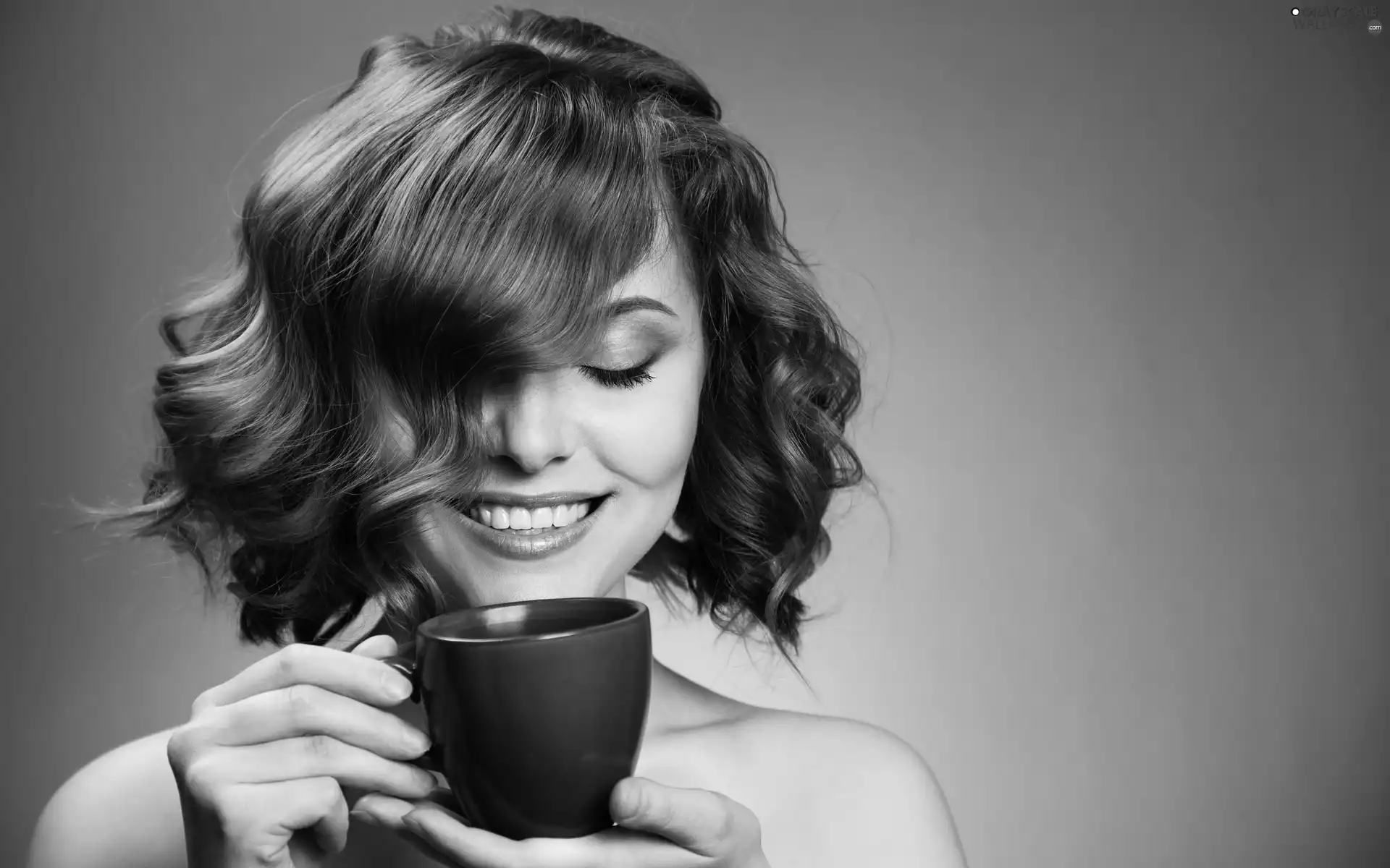 make-up, cup, Women, face, redhead