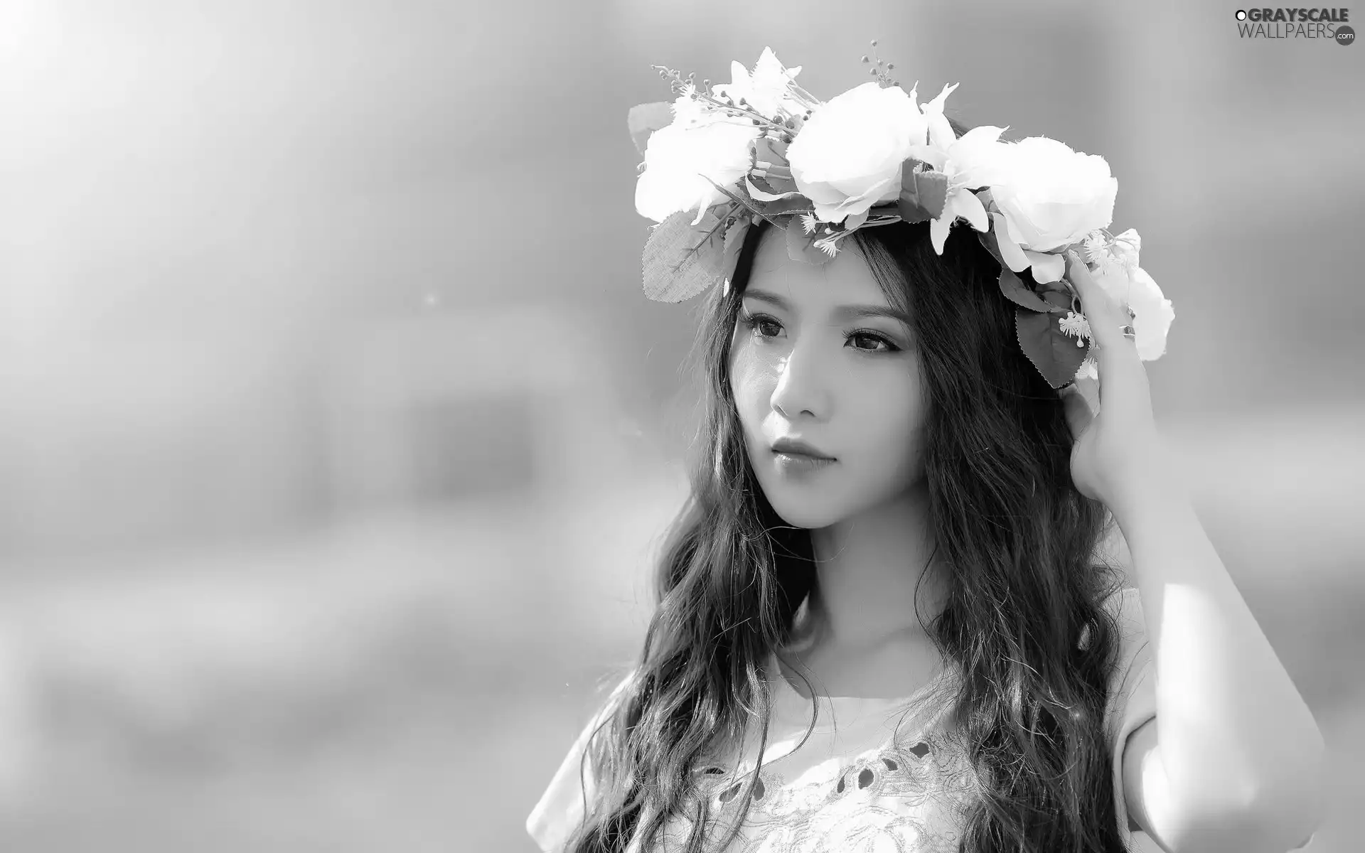 make-up, Beauty, DBZ, rouge, wreath, Japanese girl