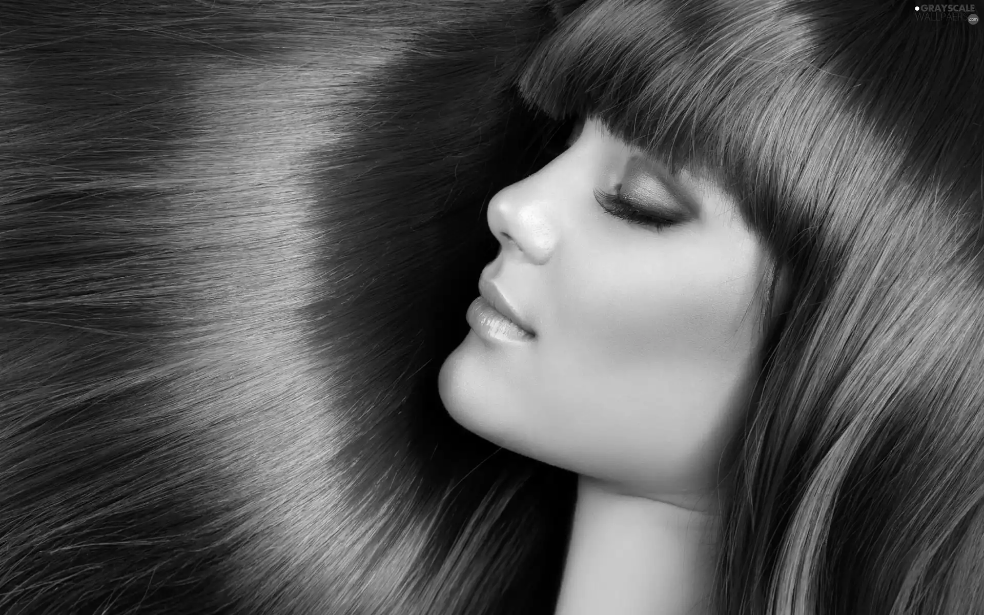 Women, Hair, red head, make-up