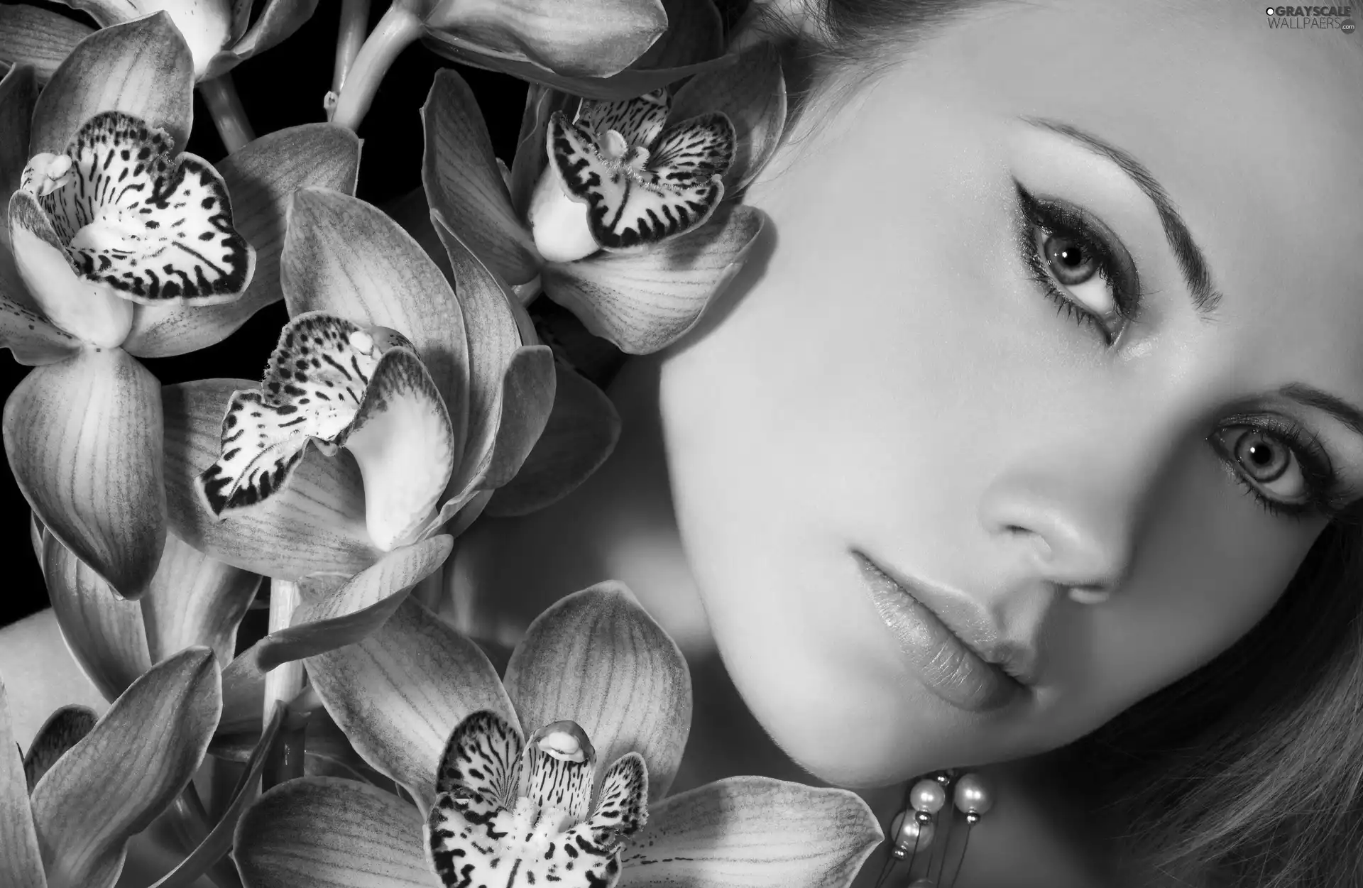 orchids, Women, make-up