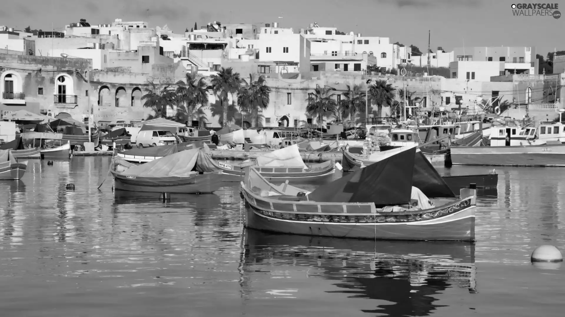 Malta, Houses, boats