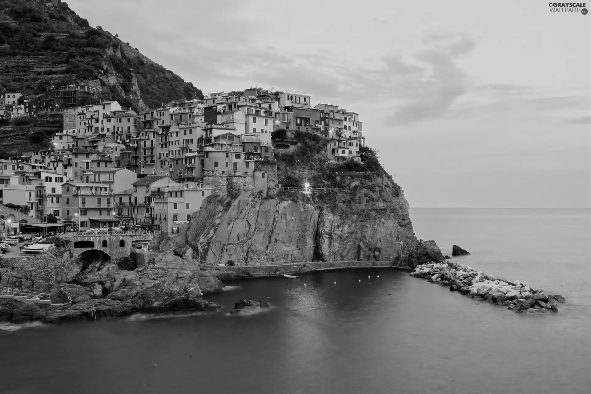 Houses, Manarola Italy, Coast