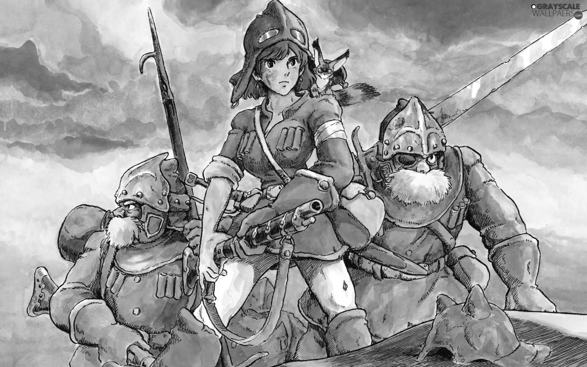 Nausicaa Of The Valley Of Mist, Anime, Drawing, Manga