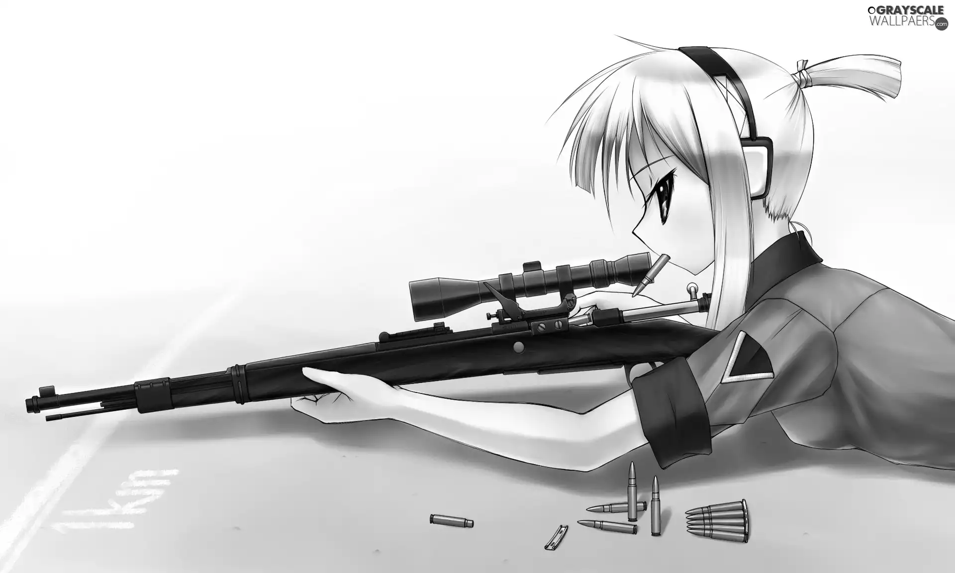 Manga, young, sniper