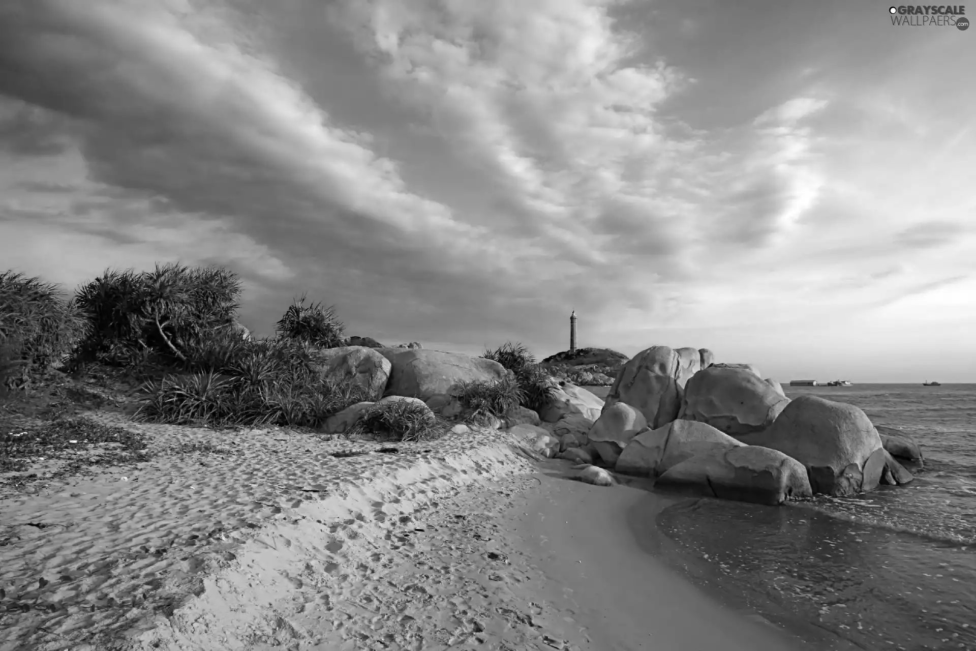 maritime, Stones, Lighthouse