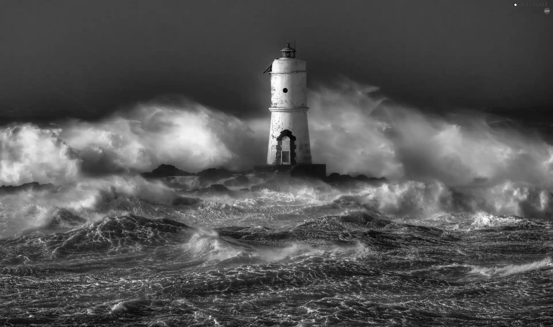 rough, Lighthouse, maritime, sea