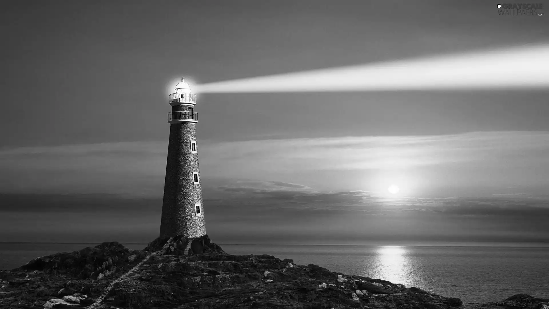 west, Lighthouse, maritime, sun