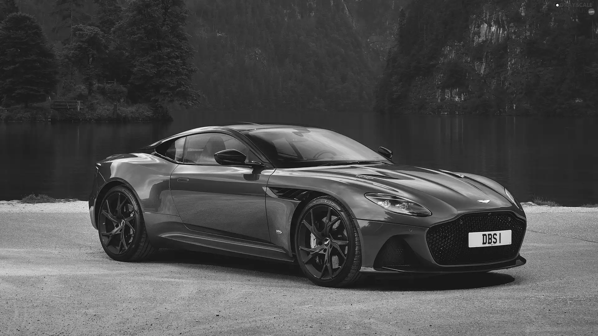 side, Red, Aston Martin DBS Superleggera