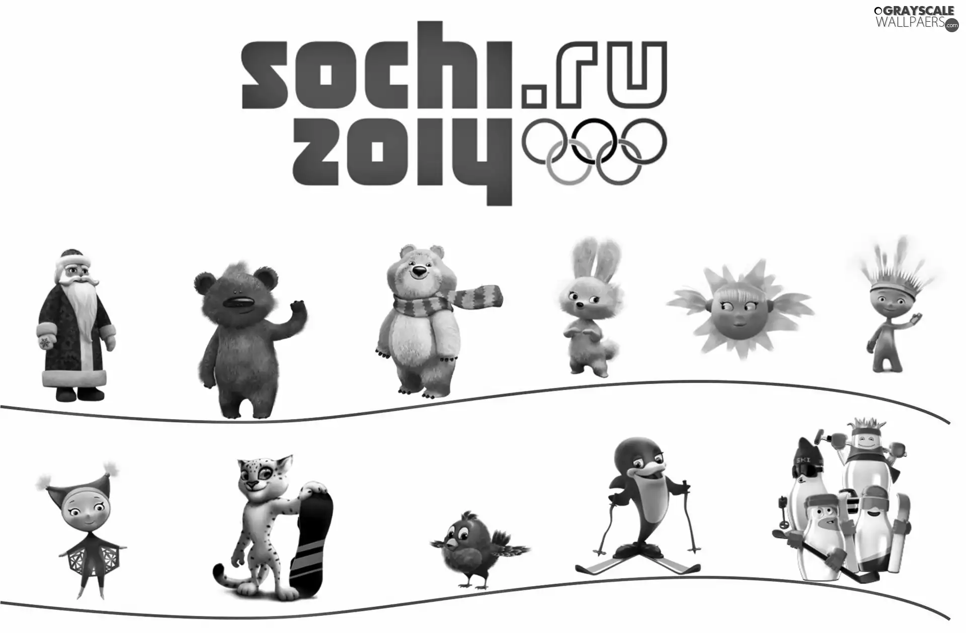 olympiad, 2014, mascot, Sochi
