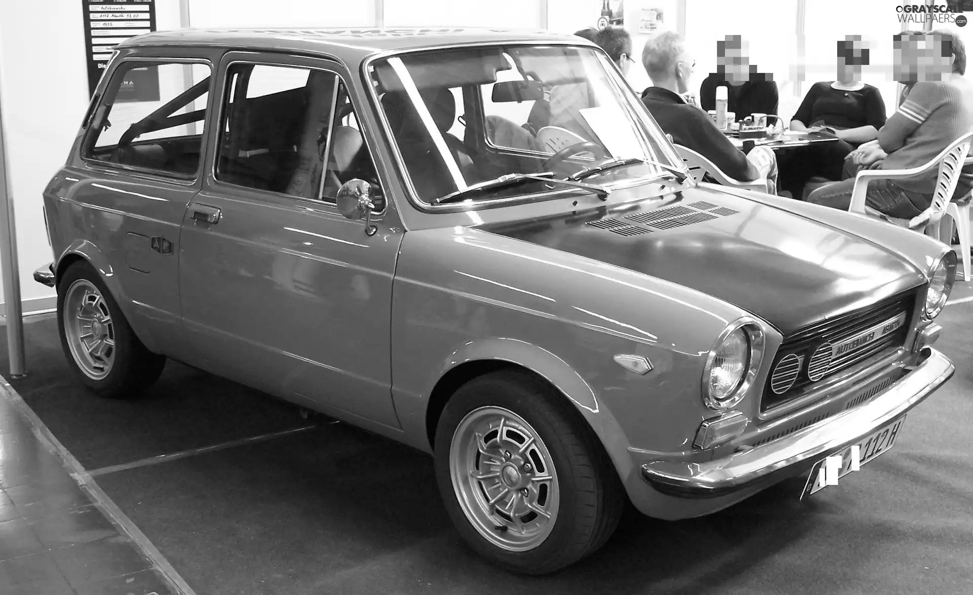 Orange, black, Mask, Autobianchi A112