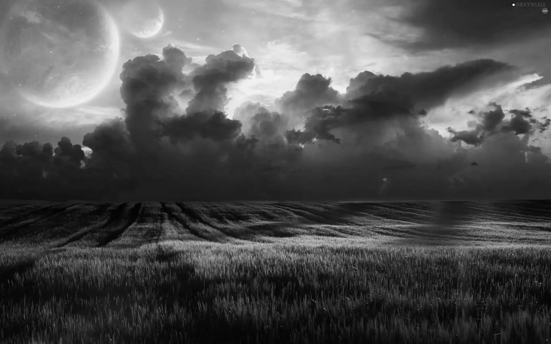 clouds, Meadow