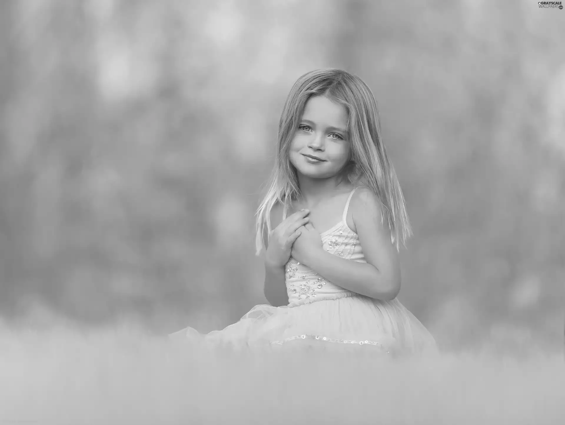 Meadow, small, girl