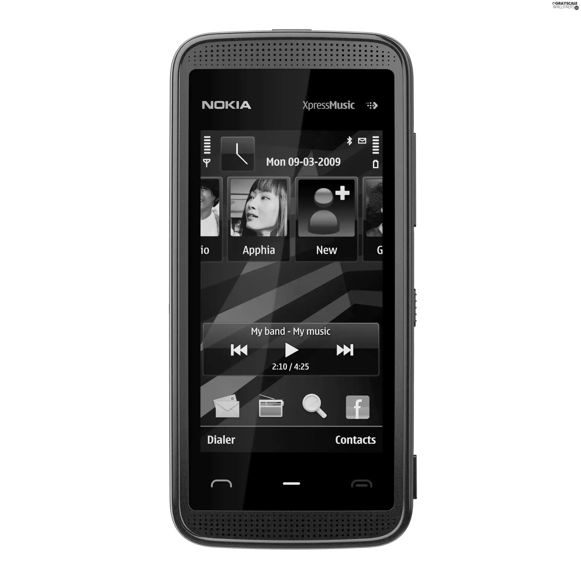 Nokia 5530 XpressMusic, menu
