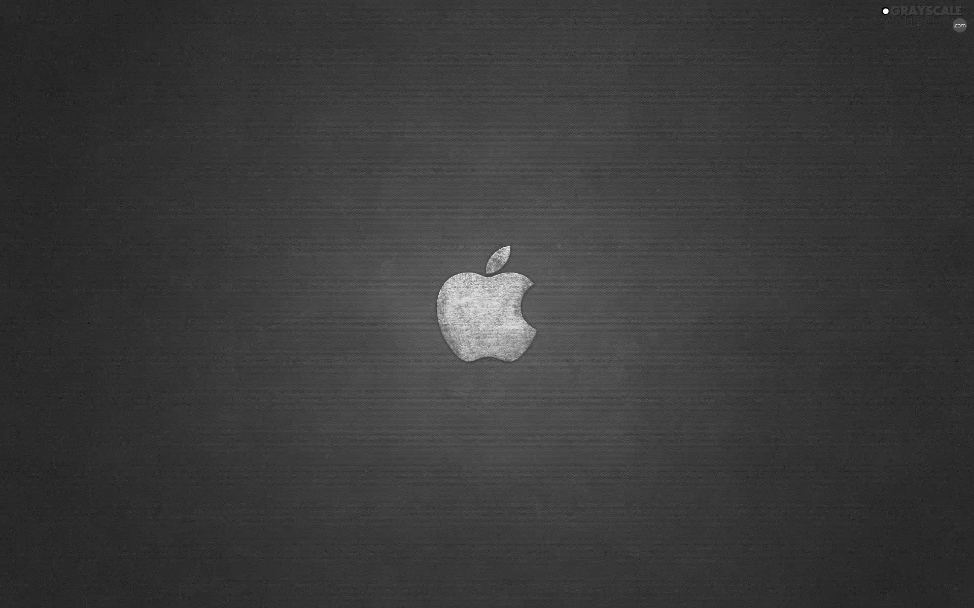 Apple, Gray, metal, logo