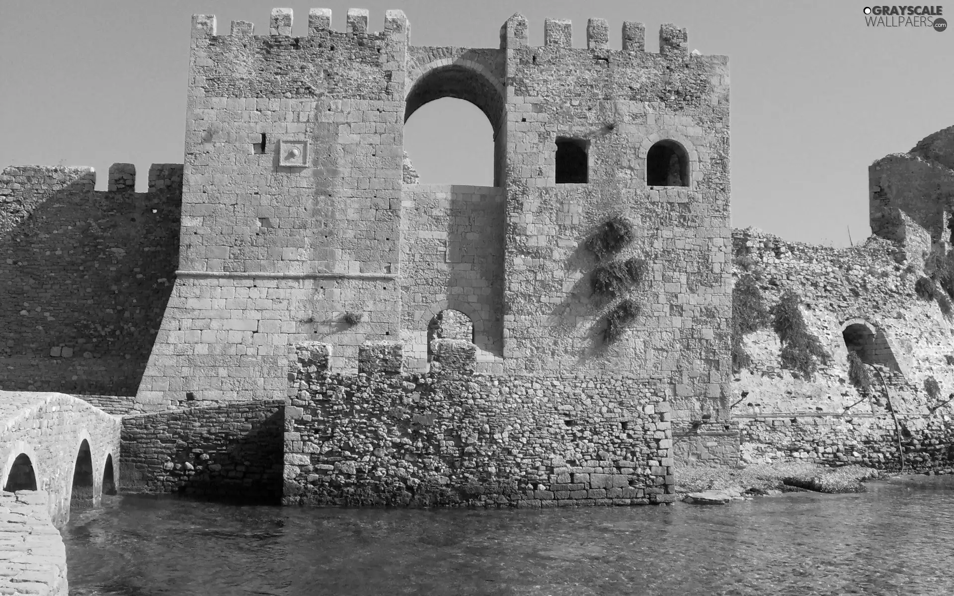 Greece, castle, Methoni, ruins