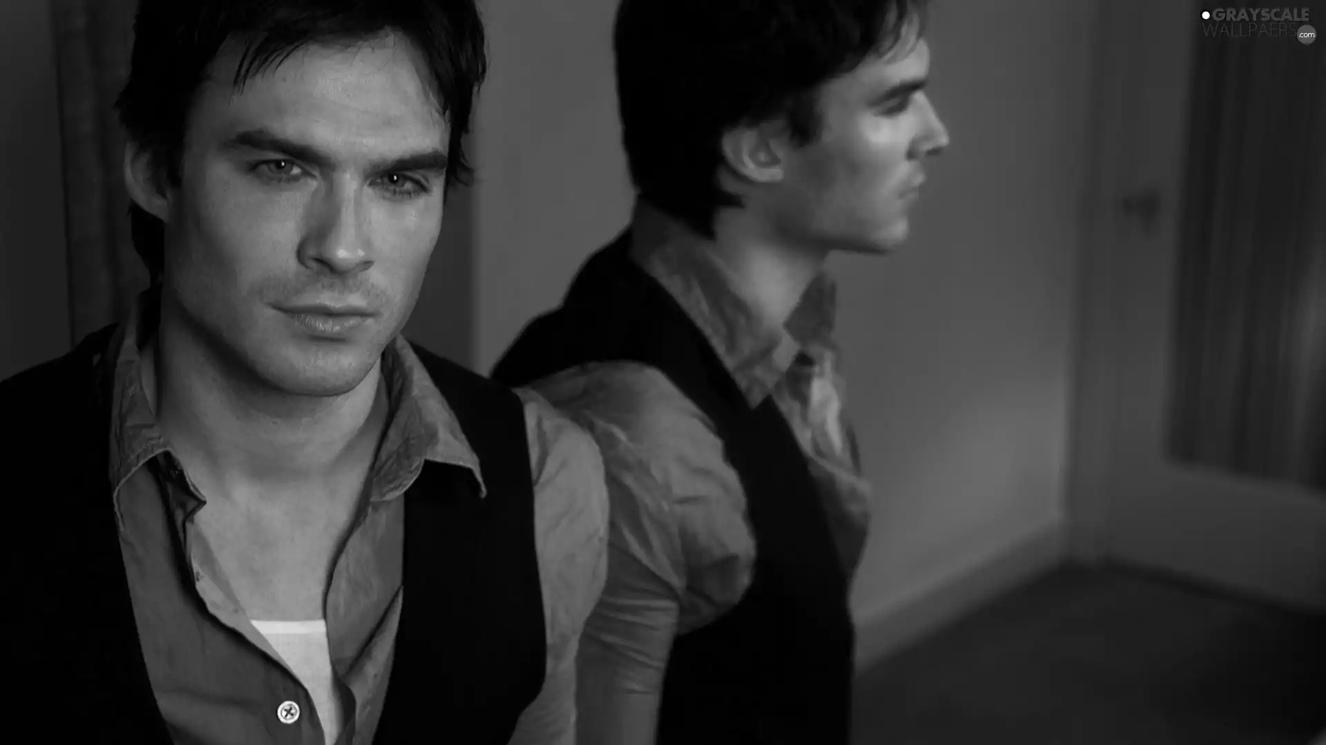 ian somerhalder, ##, Mirror, reflection