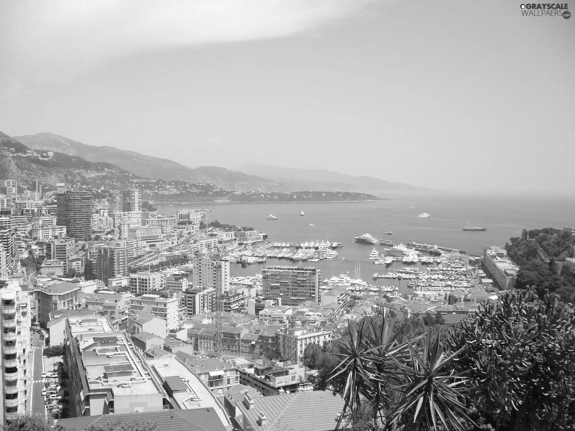 Monaco, panorama, town