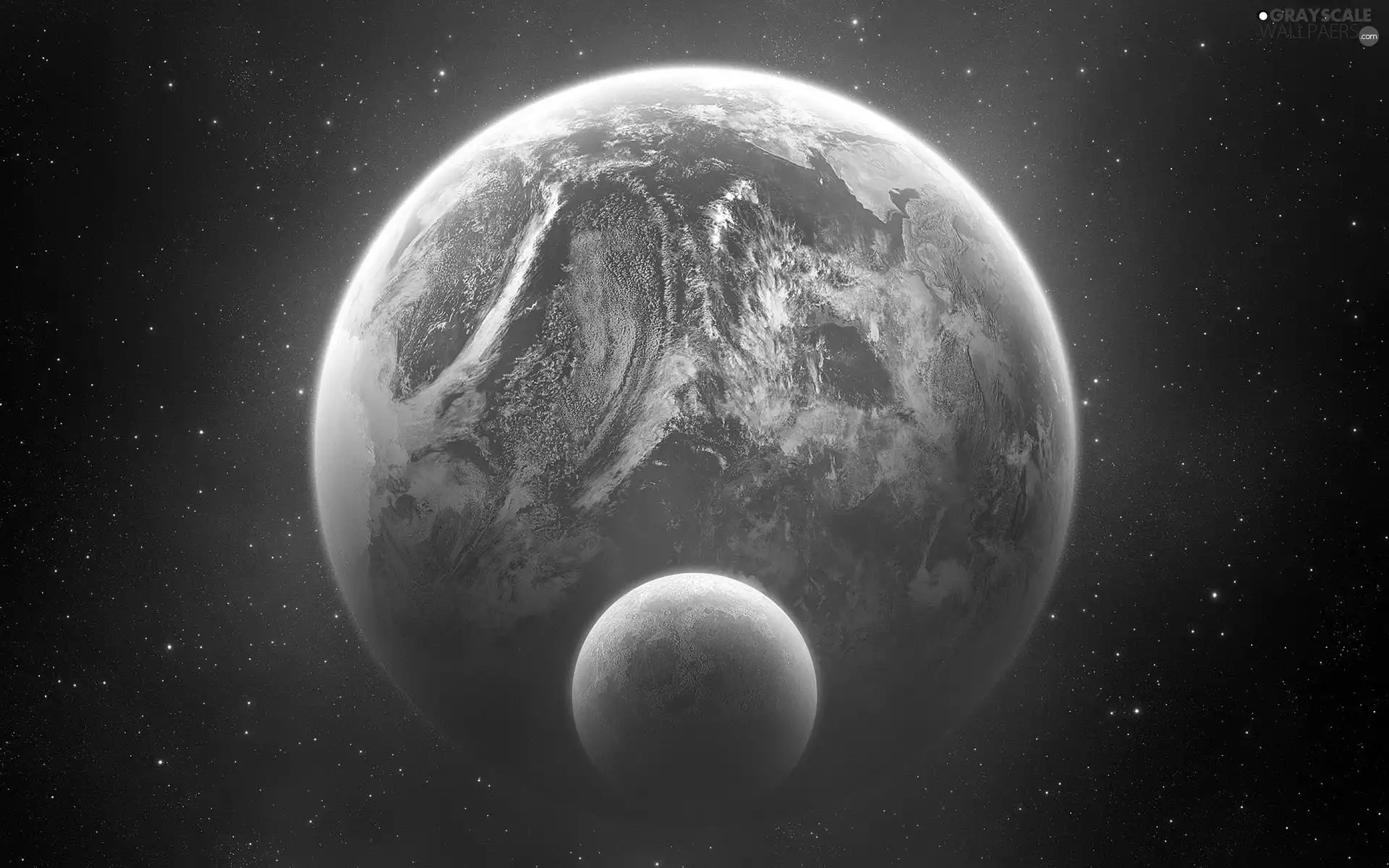 land, moon