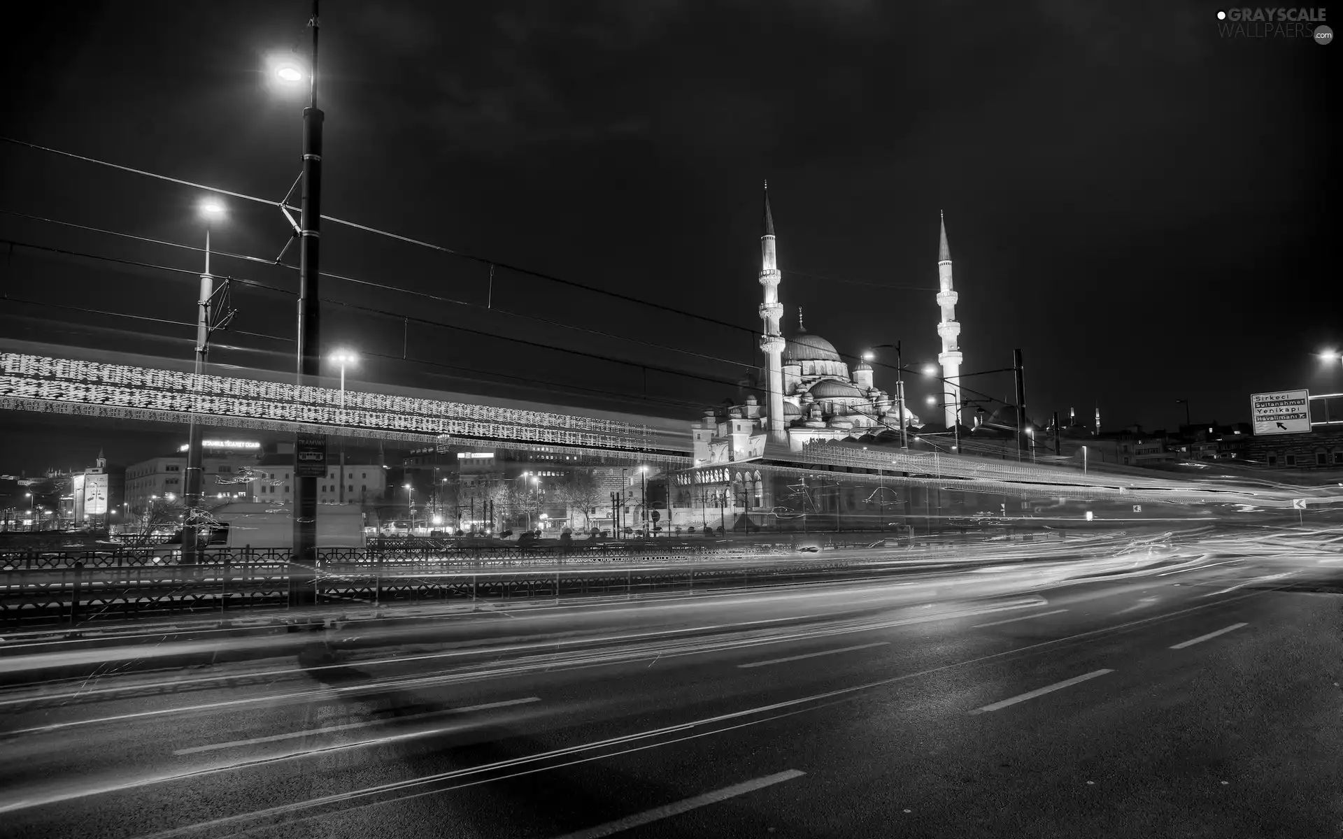 Street, mosque