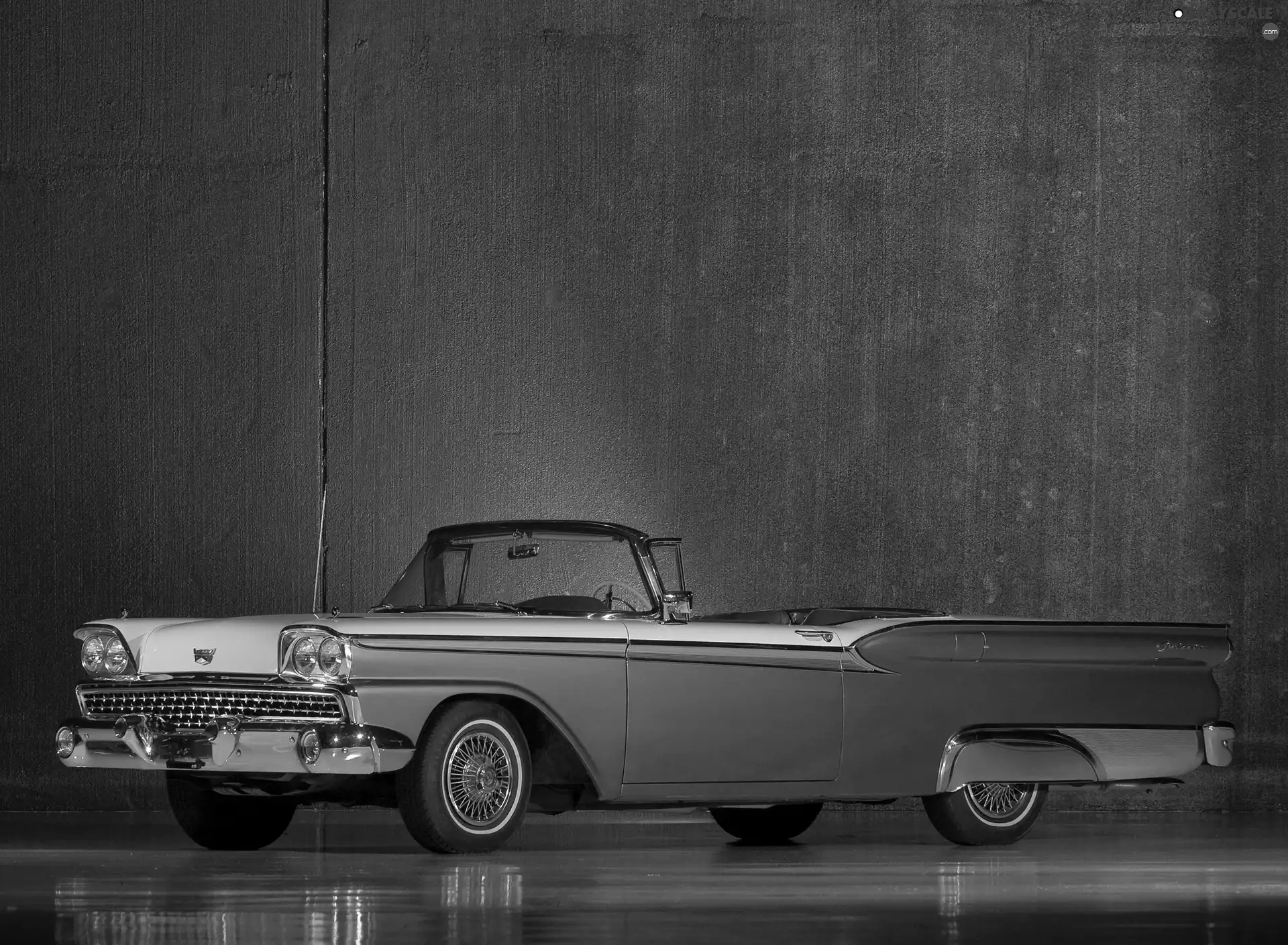 vintage, Ford Galaxie, motor car