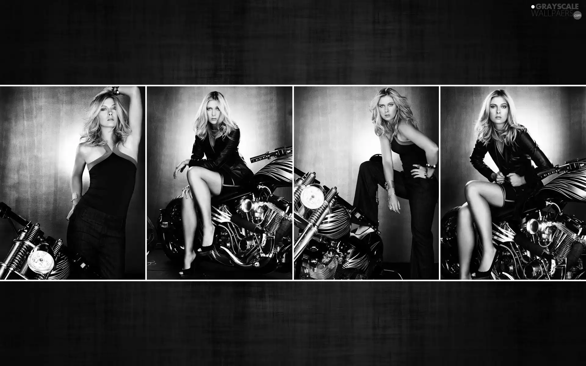 Maria Sharapova, motor-bike