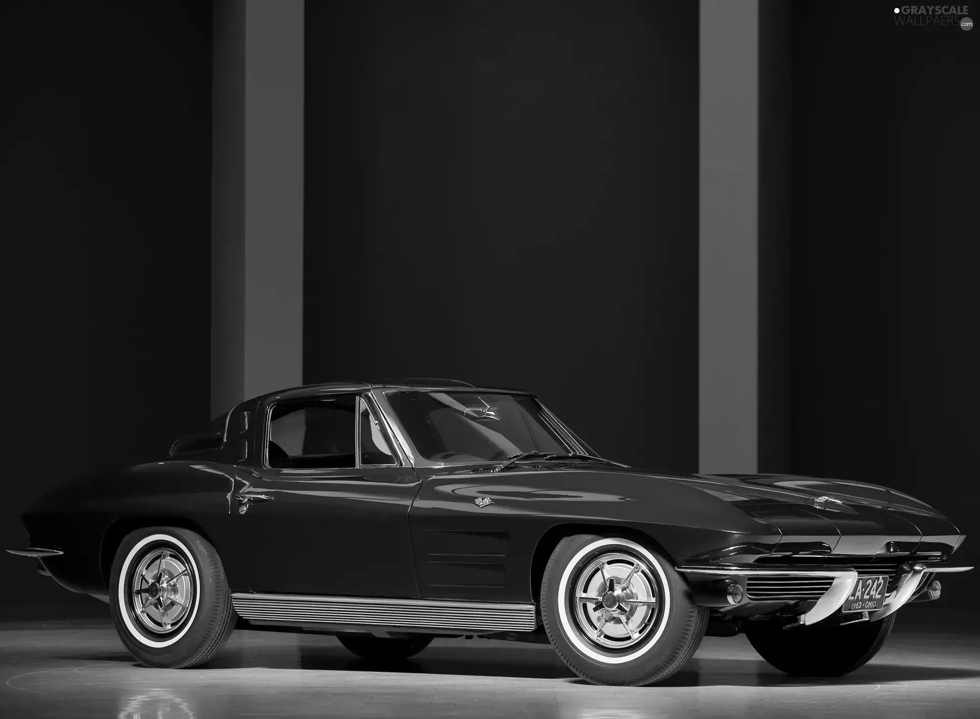 vintage, Corvette, motor car