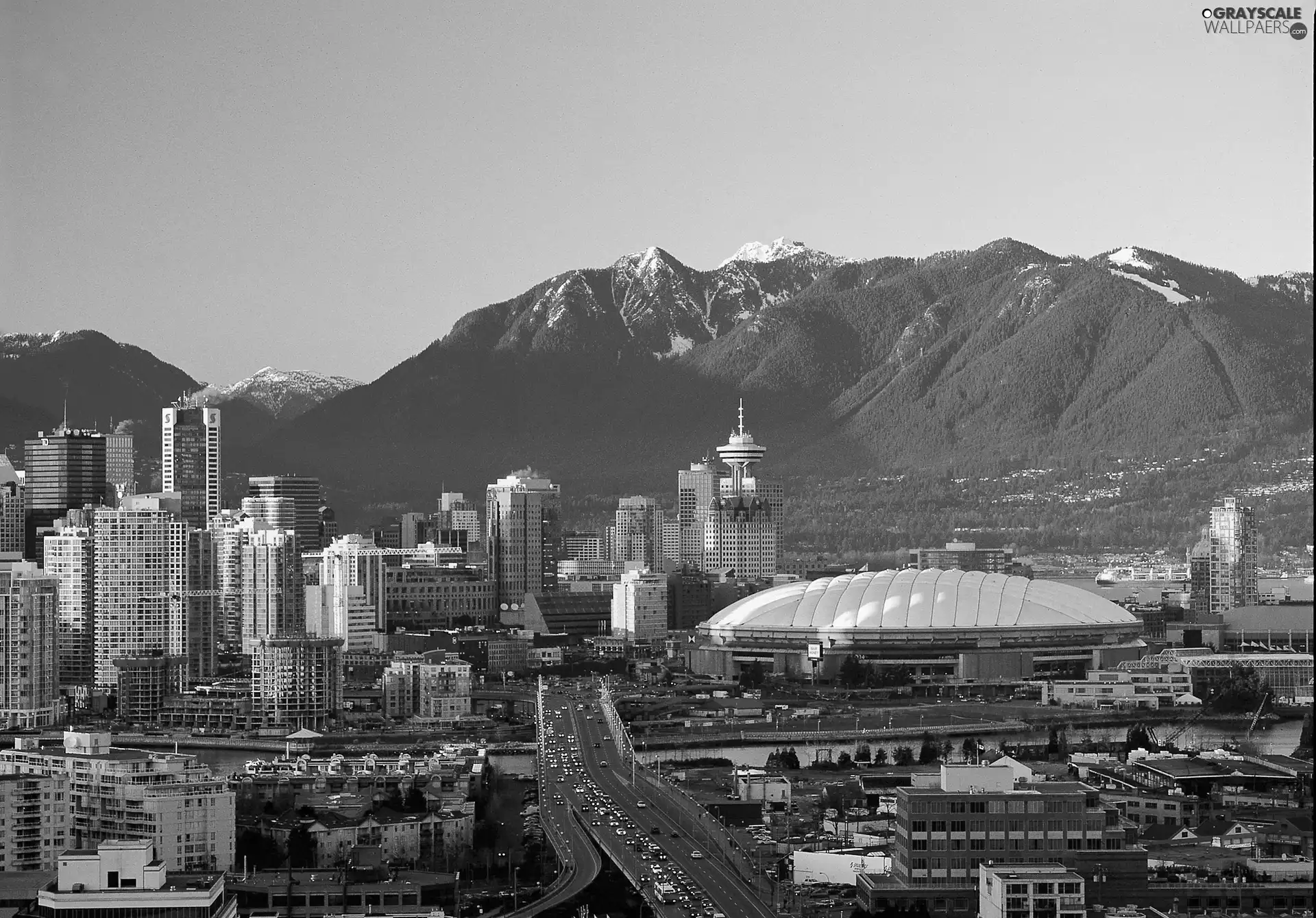 Canada, Town, Mountains, Vancouver