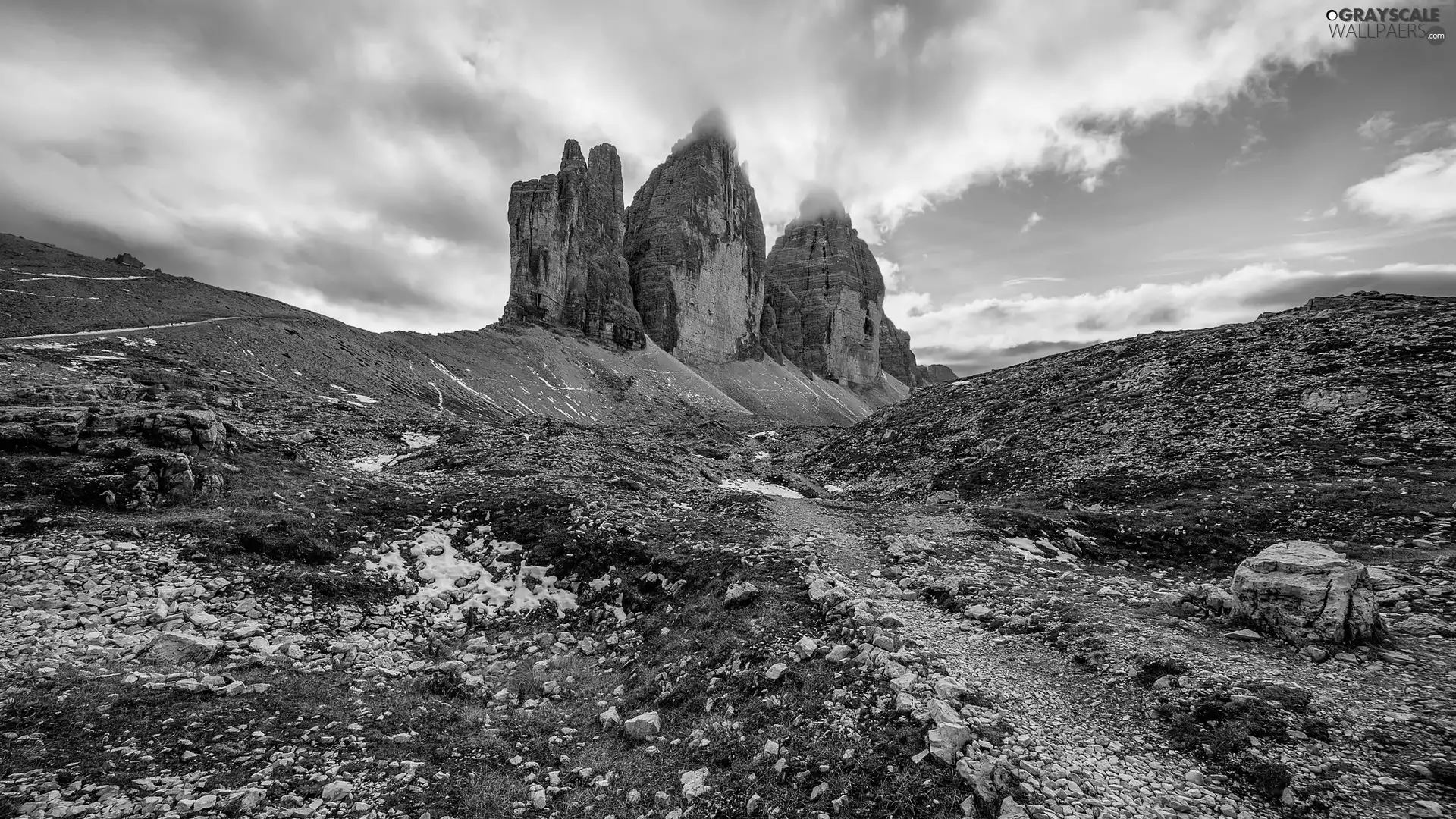 Tre Cime di Lavaredo, Italy, Dolomites, peaks, Mountains