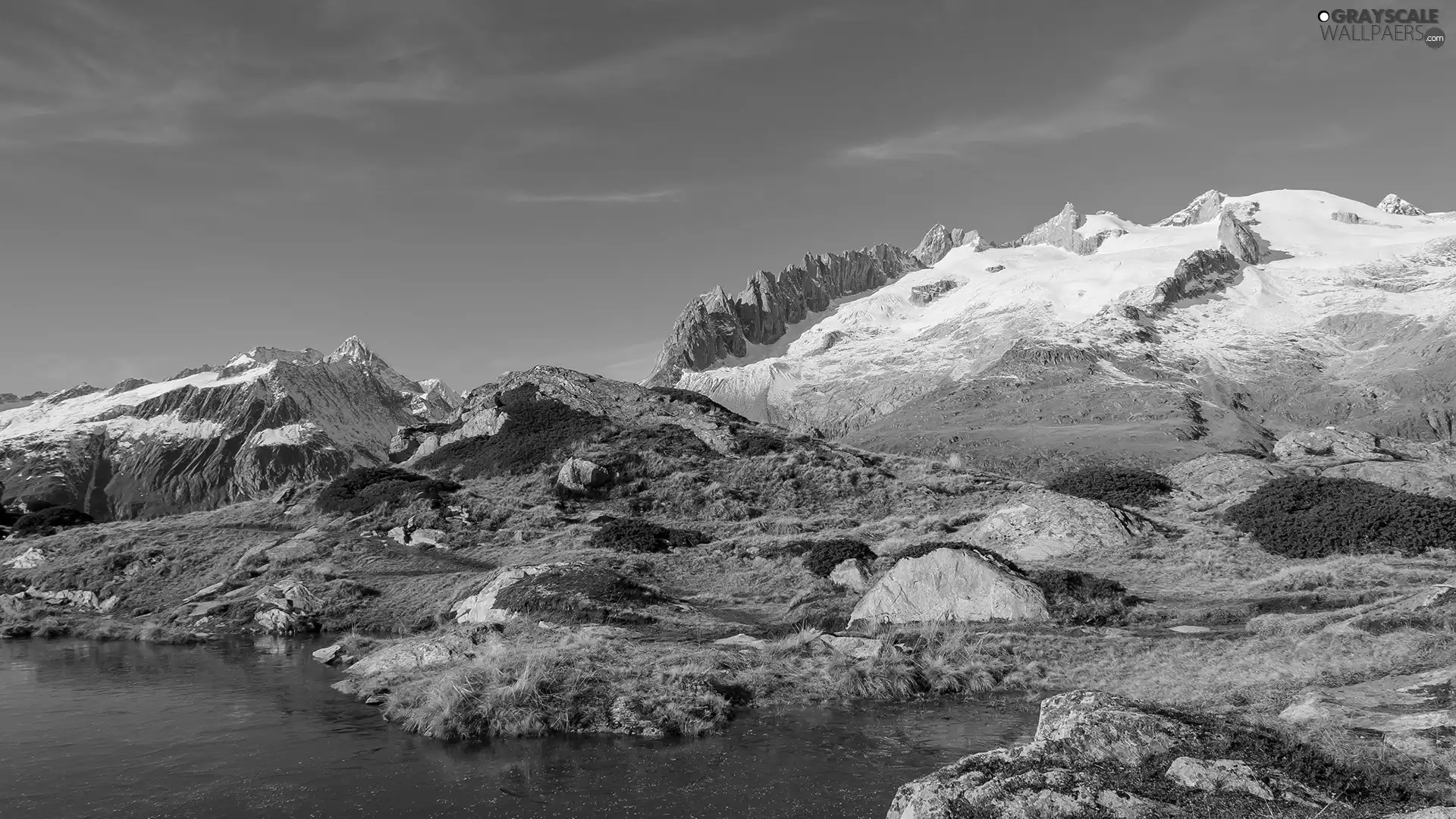 lake, Mountains