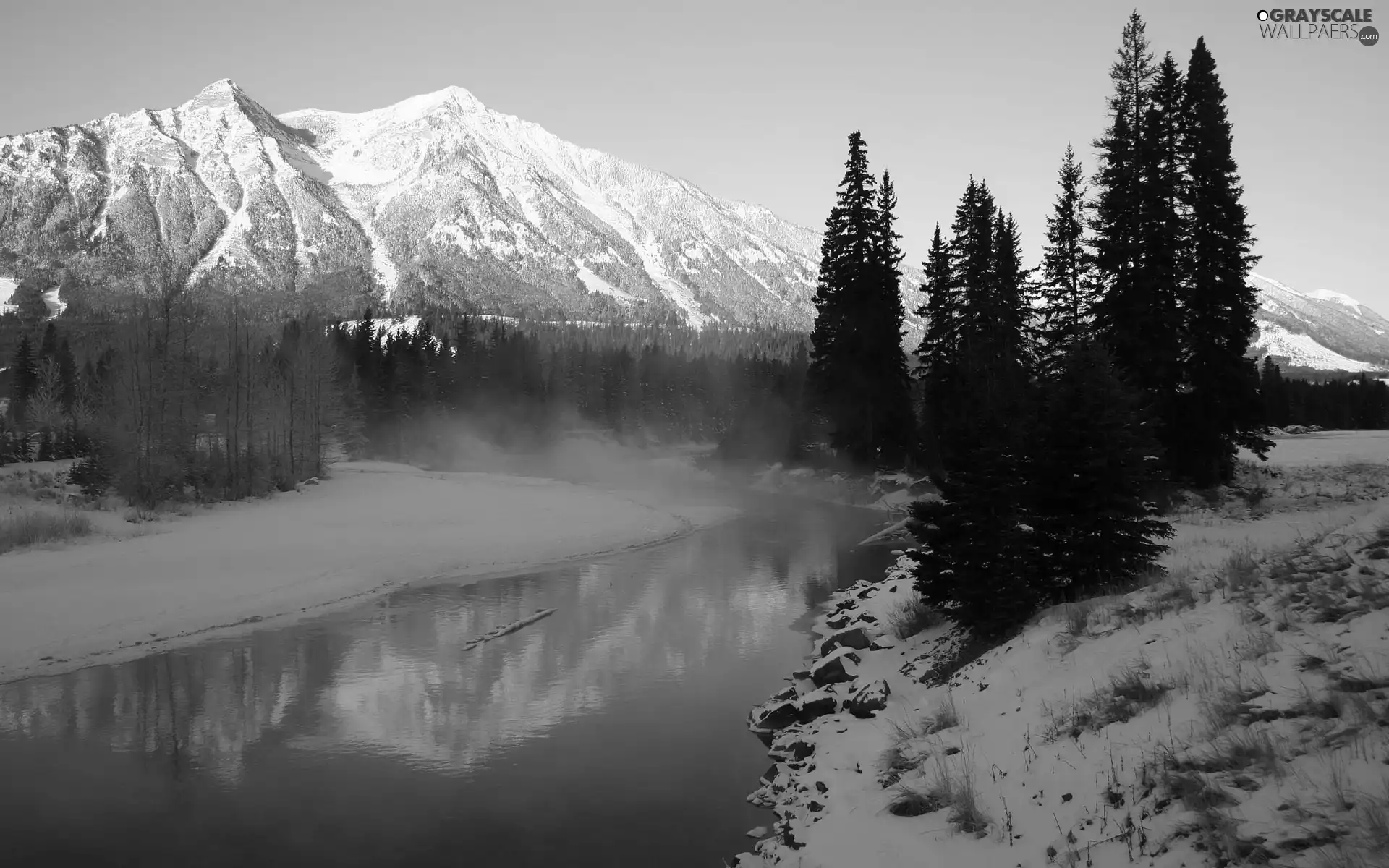 River, Mountains