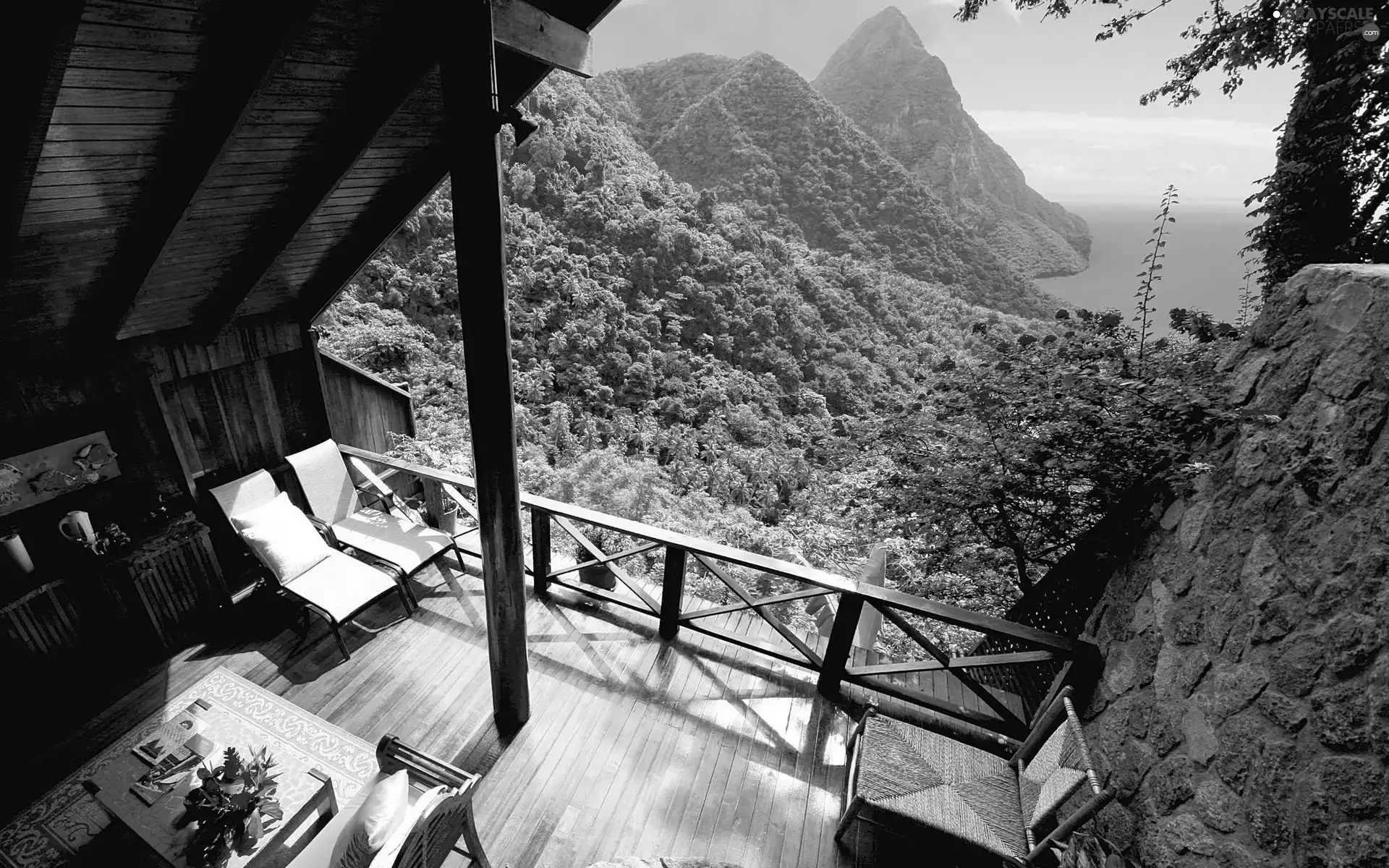Mountains, Room, View