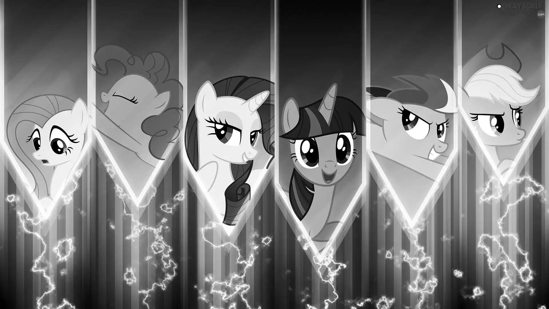 Fluttershy, Rarity, Applejack, Twilight Sparkle, My Little Pony, Pinkie Pie, Rainbow Dash