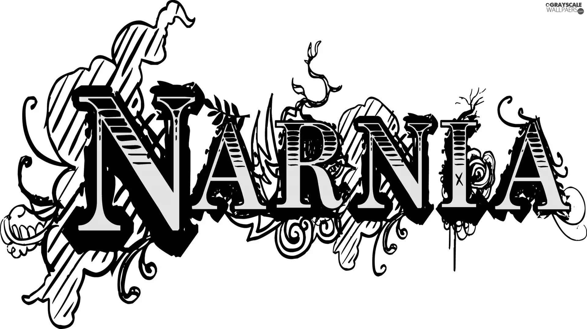 graphics, 2D, Narnia, text
