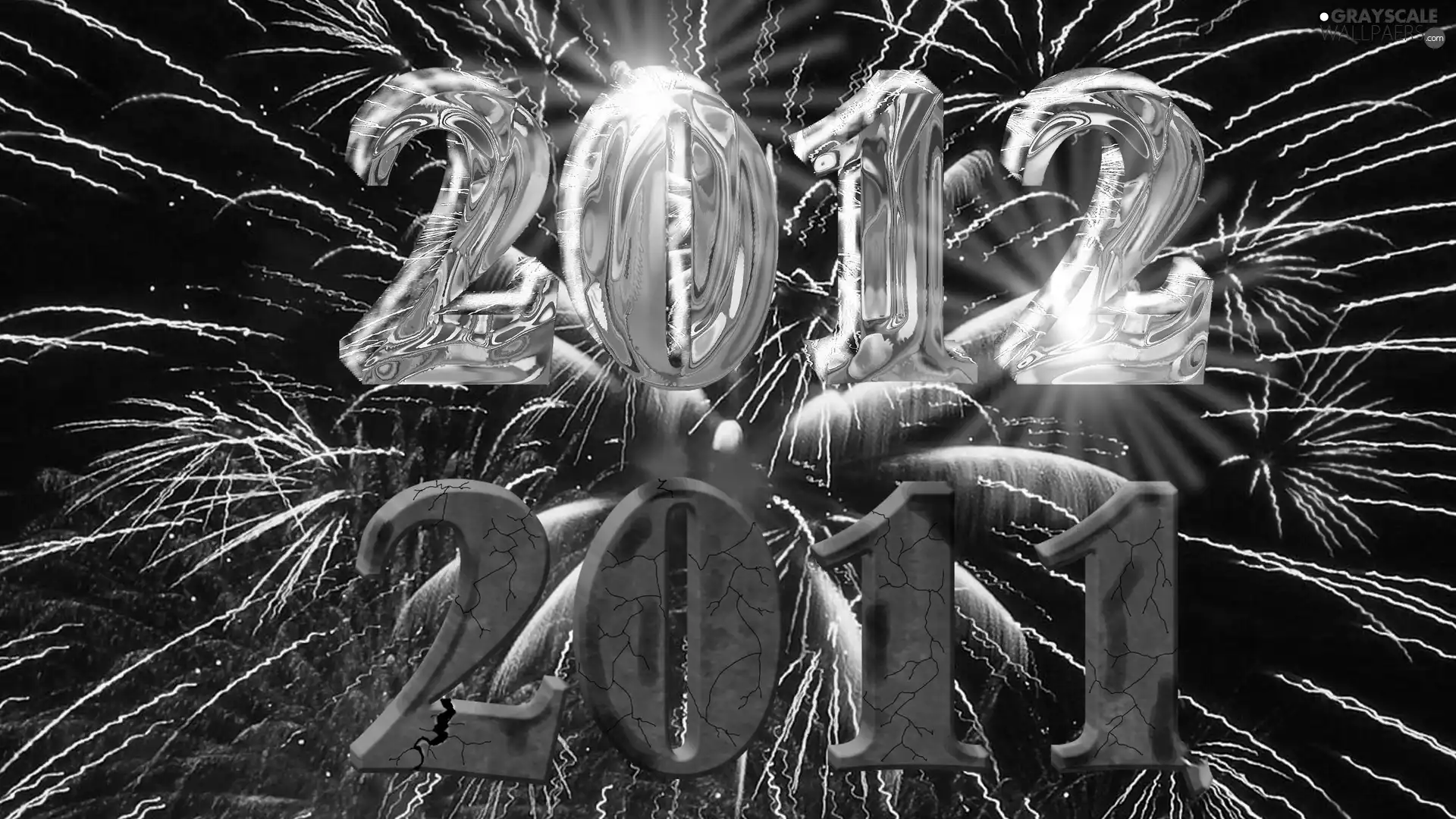 New, year, Artificial, Fires, numbers