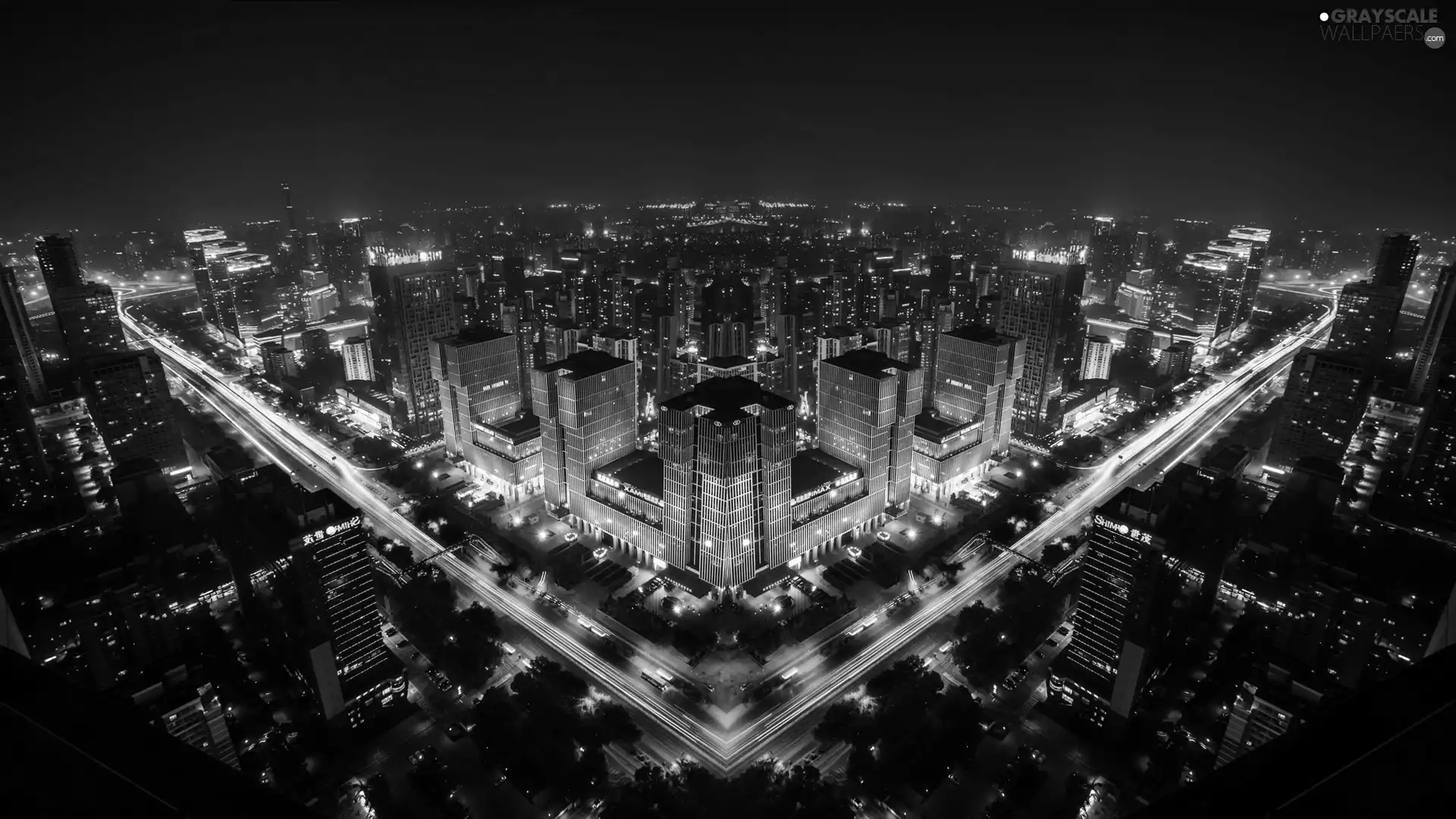 China, Town, Night, pekin