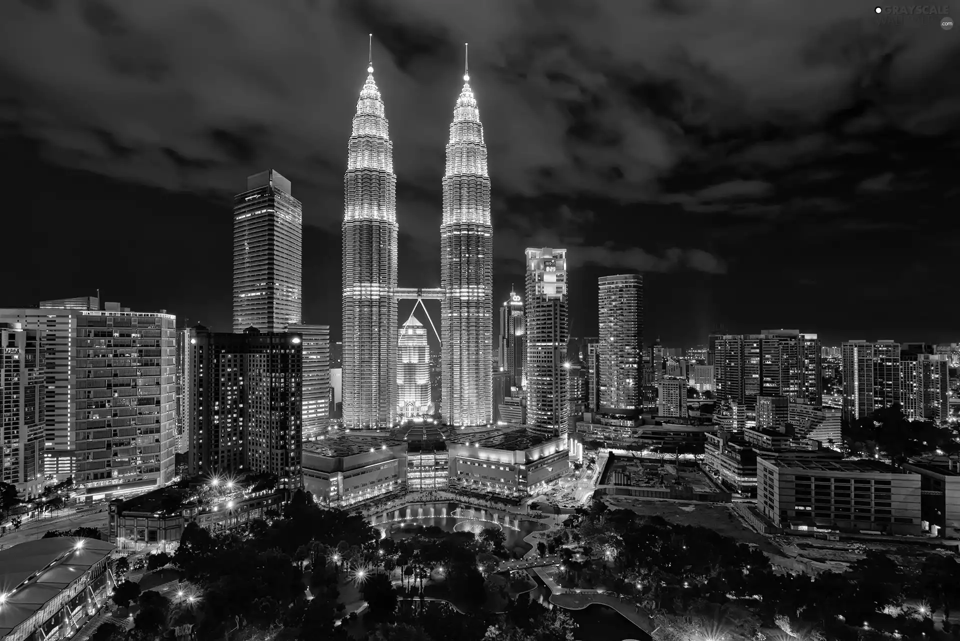 Malaysia, Town, Night, Kuala Lumpur