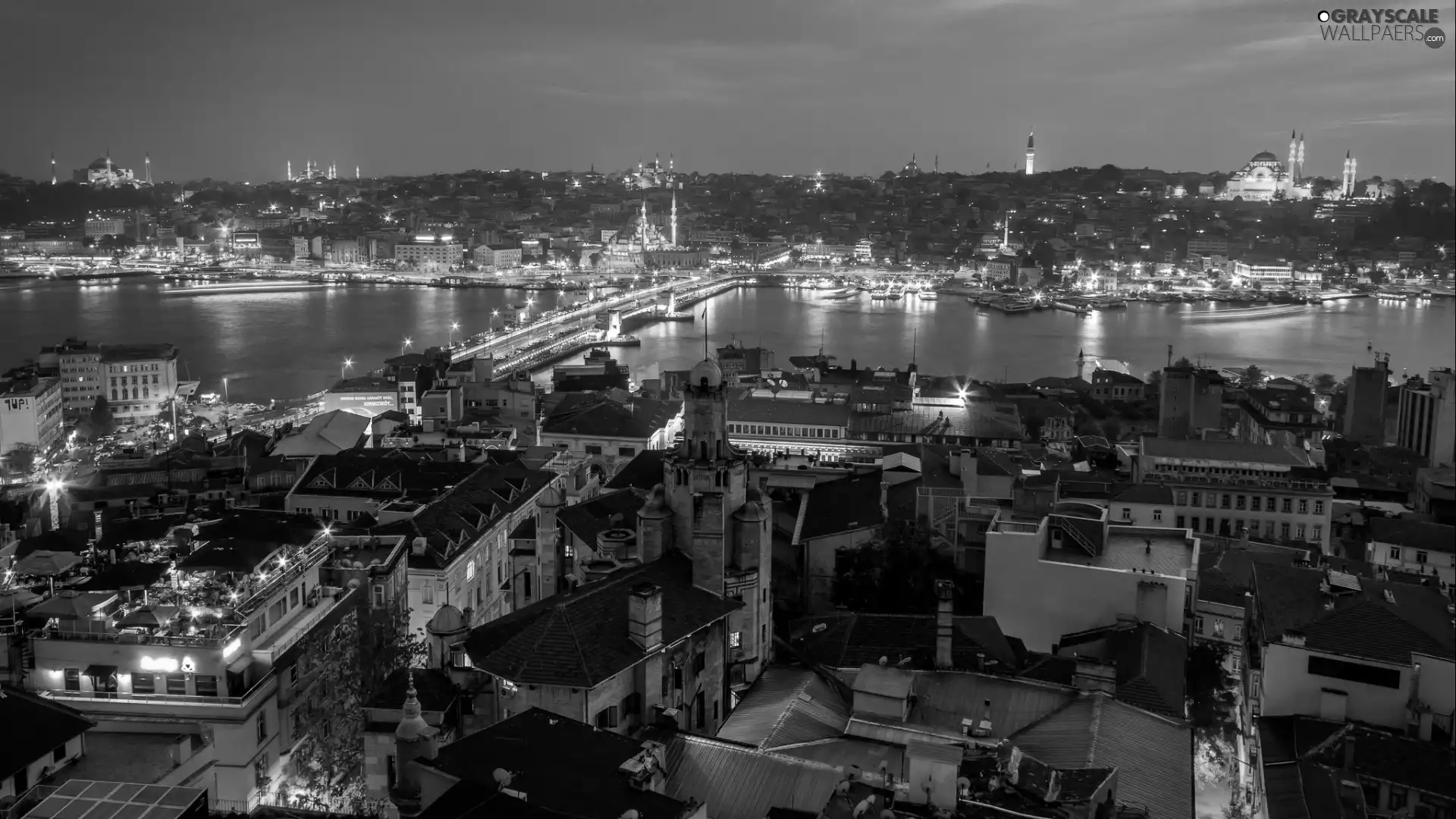 Night, Istanbul, panorama