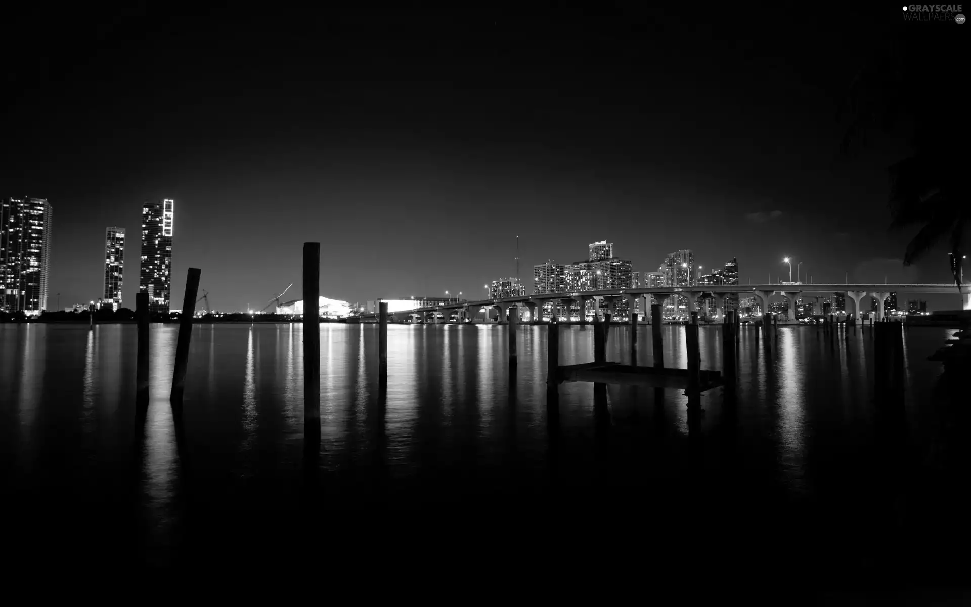 The United States, Town, Night, Miami