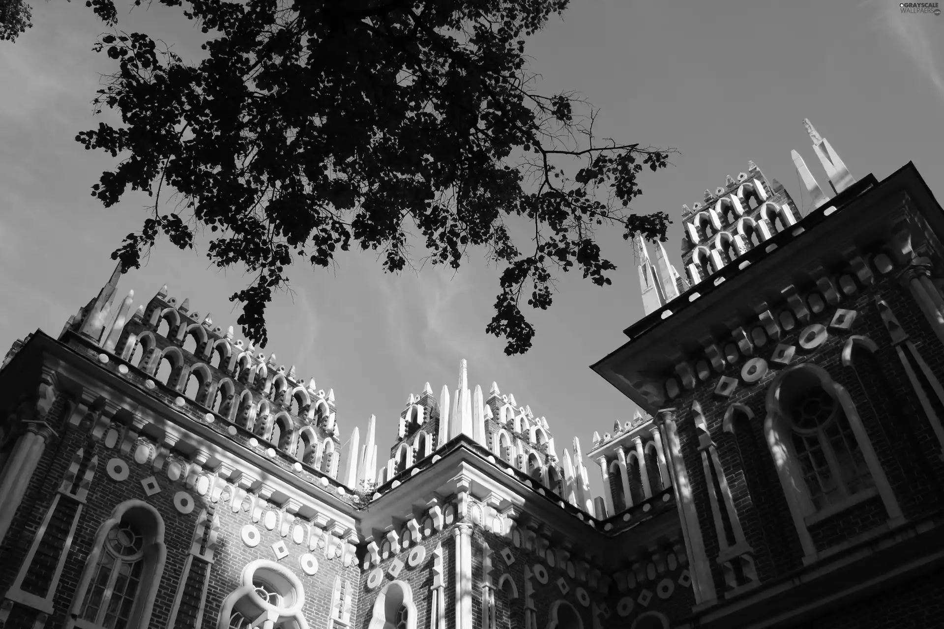 Russia, Tsaritsyno, Palace of Catherine II, Moscow