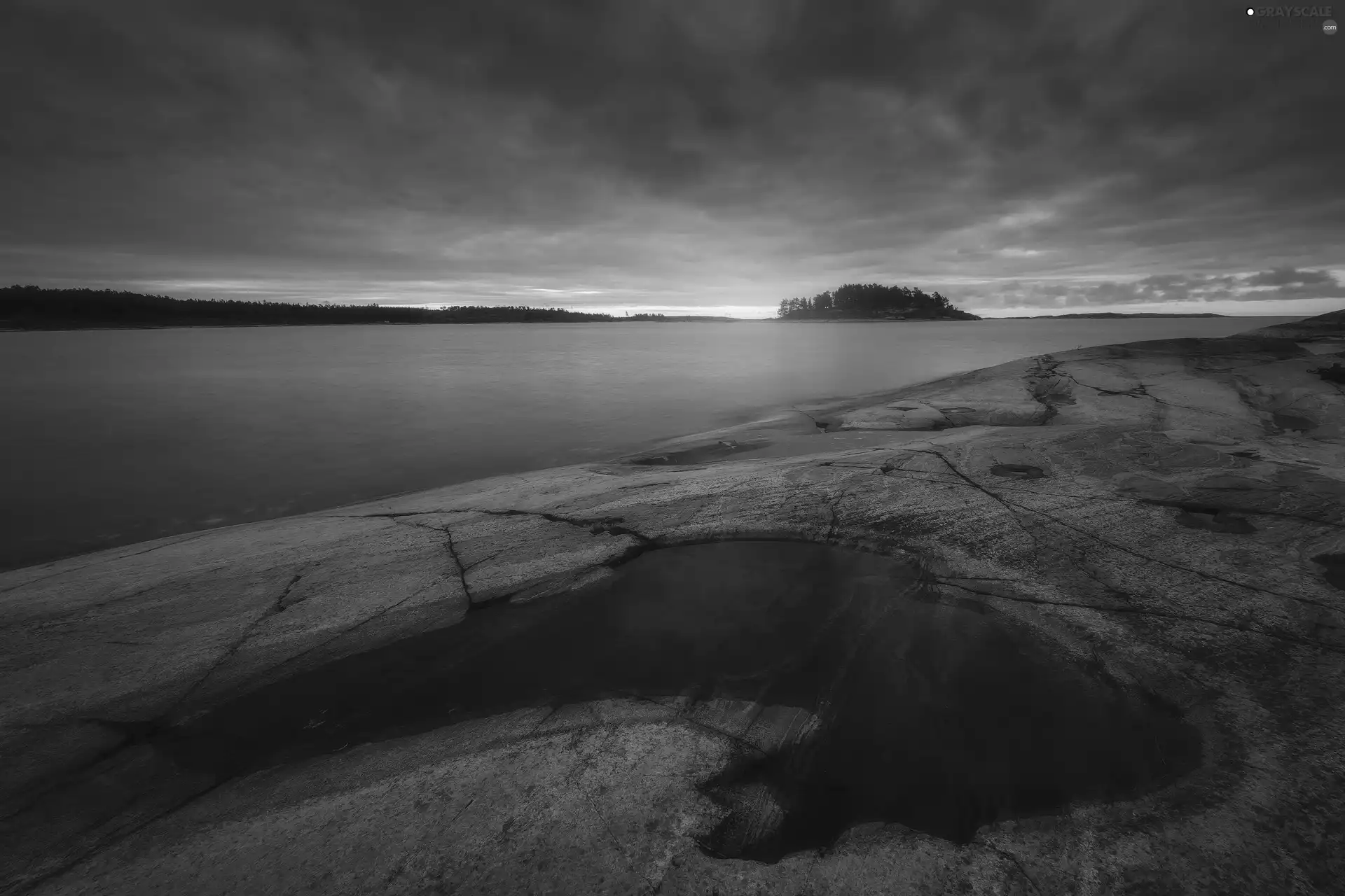Lake Ladoga, Republic of Karelia, Russia, Rocks