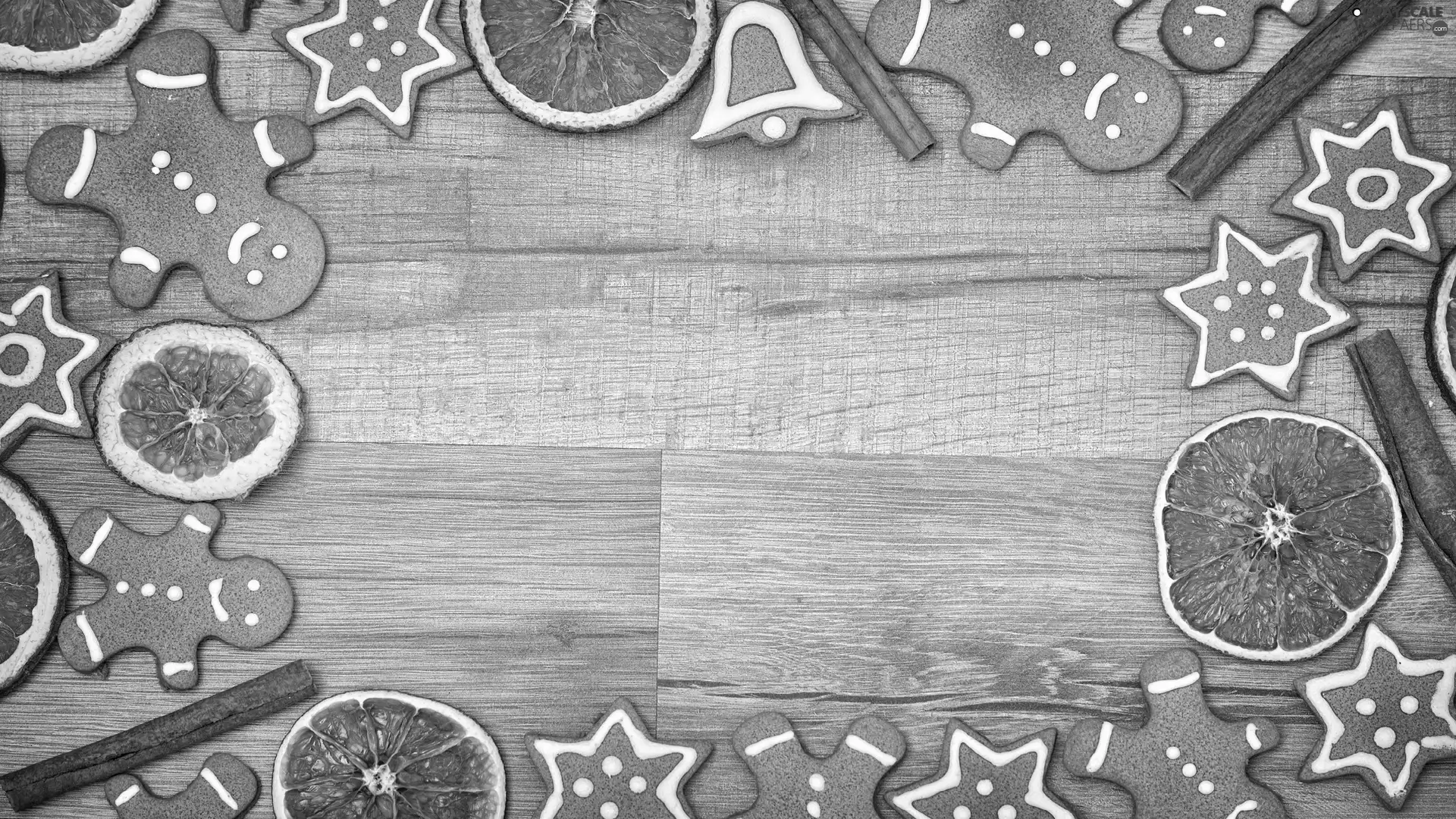 Christmas, slices, orange, ginger