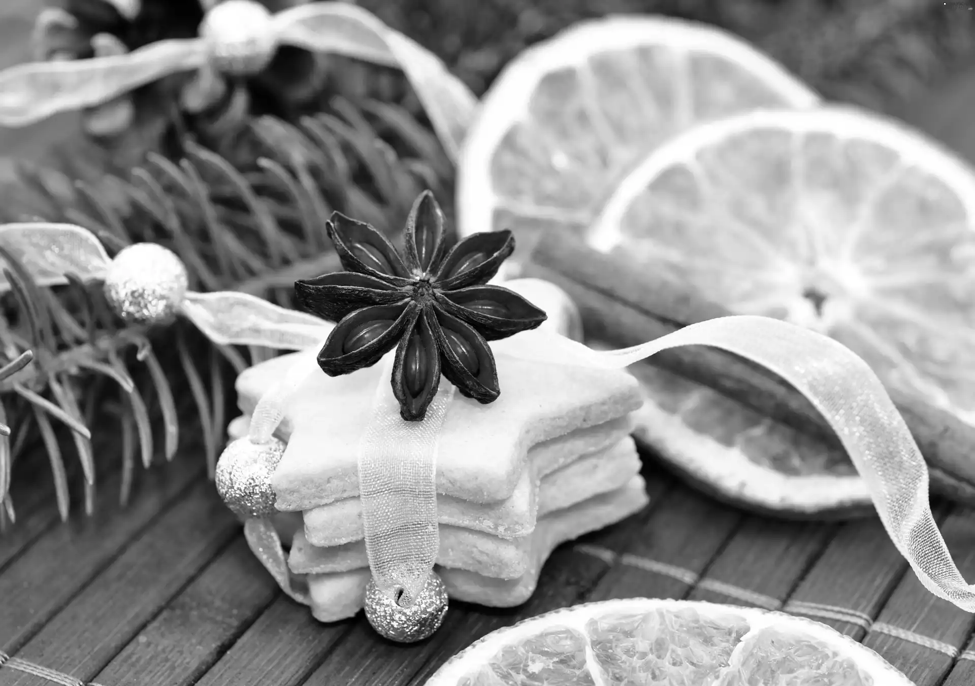 orange, Cookies, slices