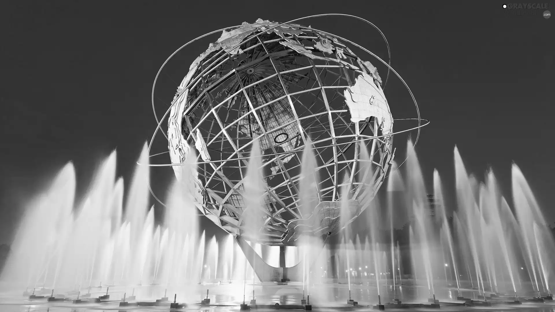 land, fountain, Planet