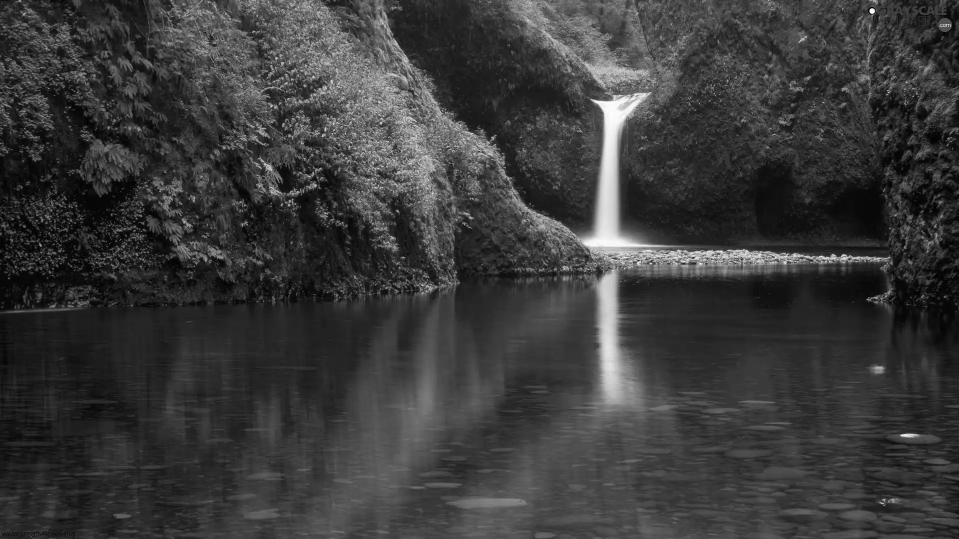 waterfall, George, Oregon, River