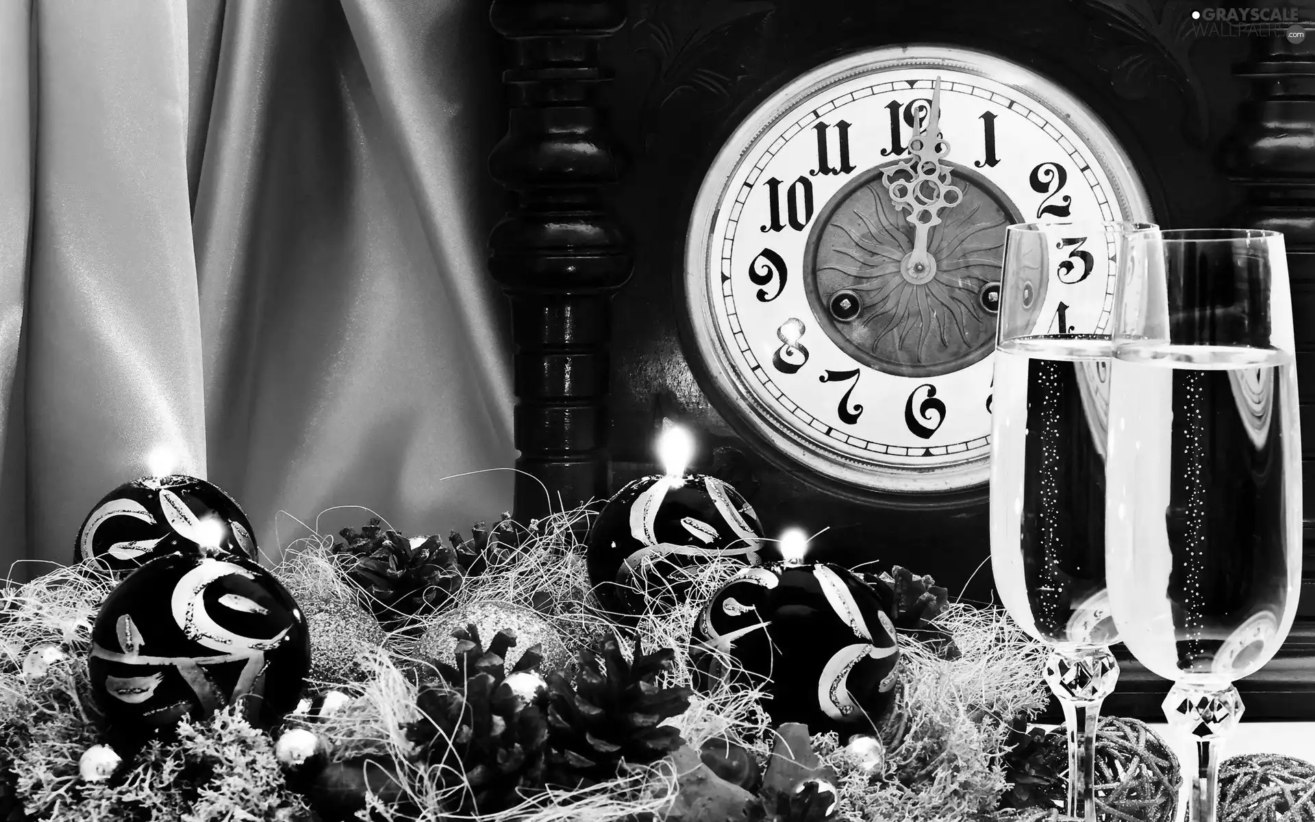 ornamentation, Clock, New Year
