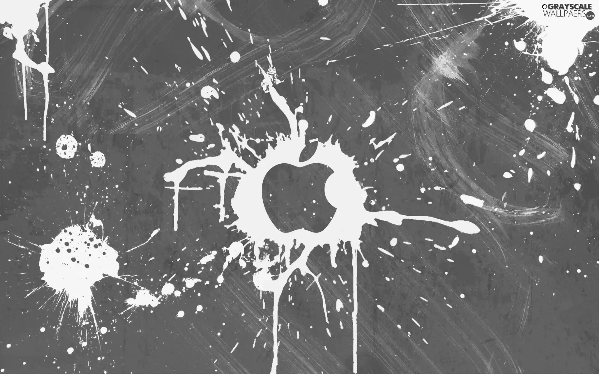 paint, Apple, spilled