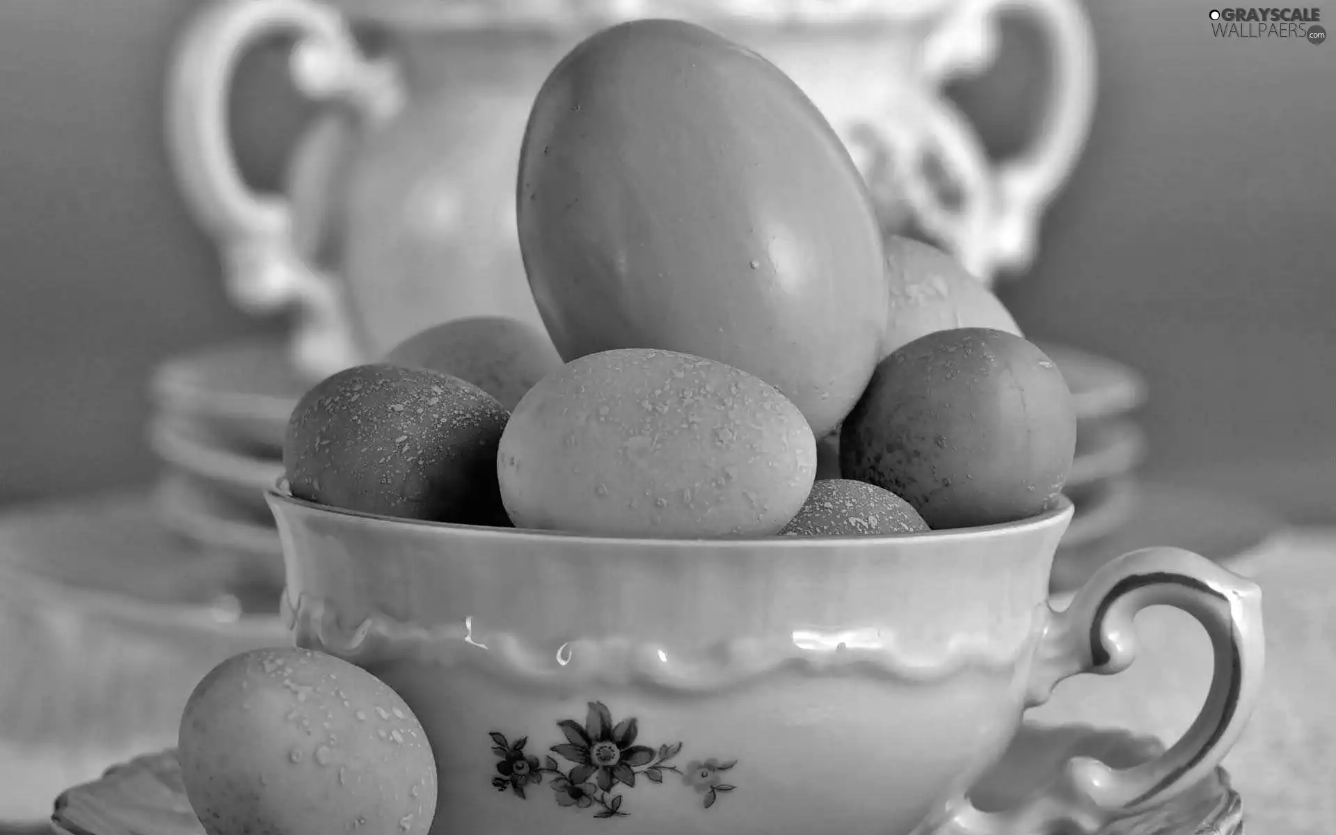 blur, china, Painted eggs