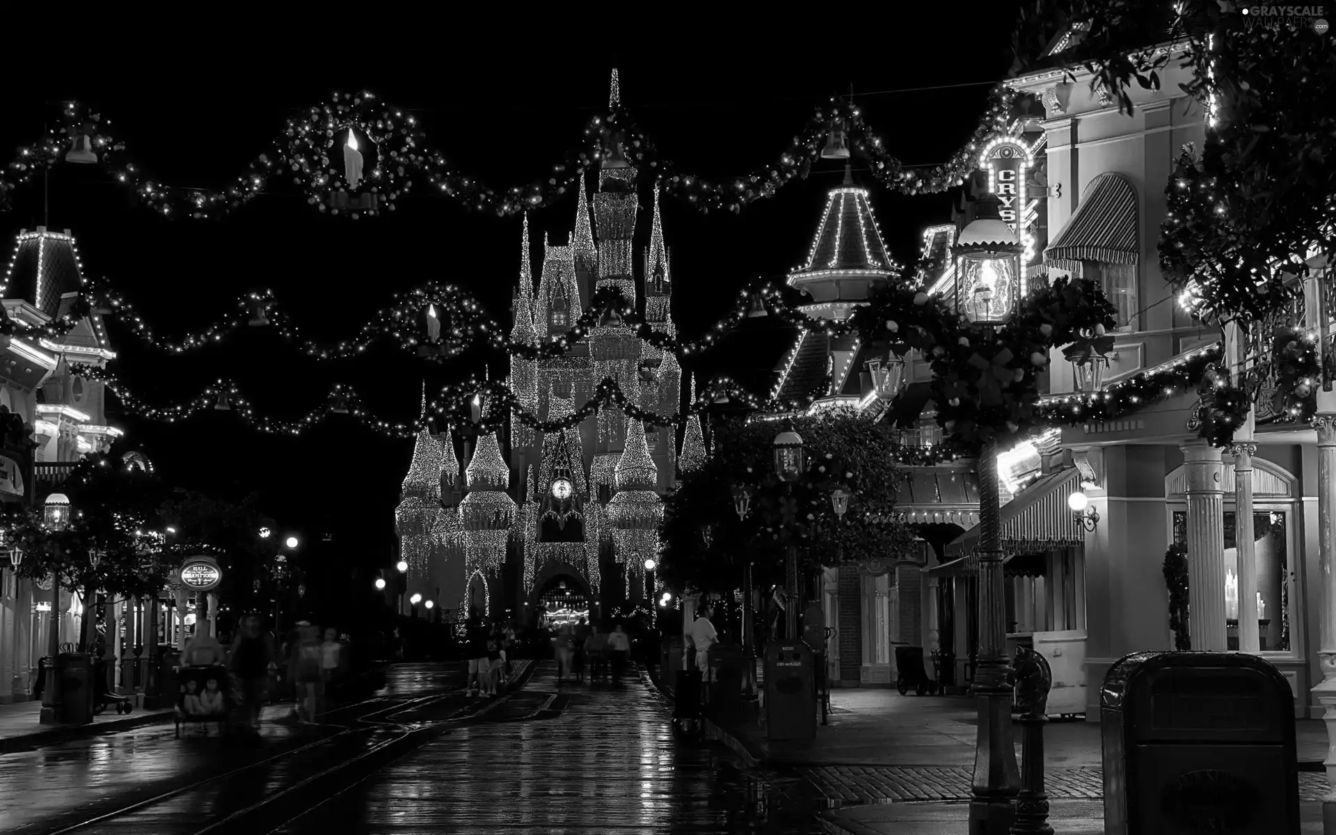 Park, Disneyland, palace, entertainment