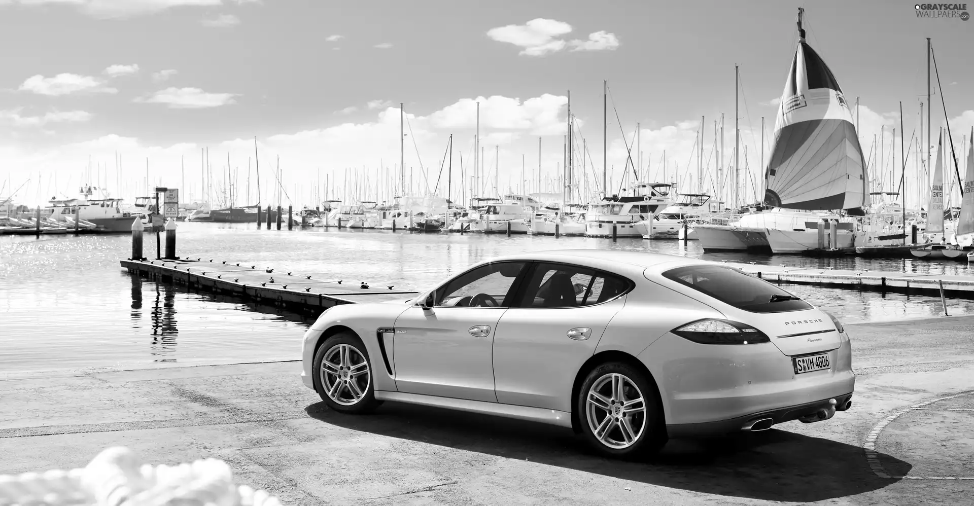 Panamera, White, Porsche